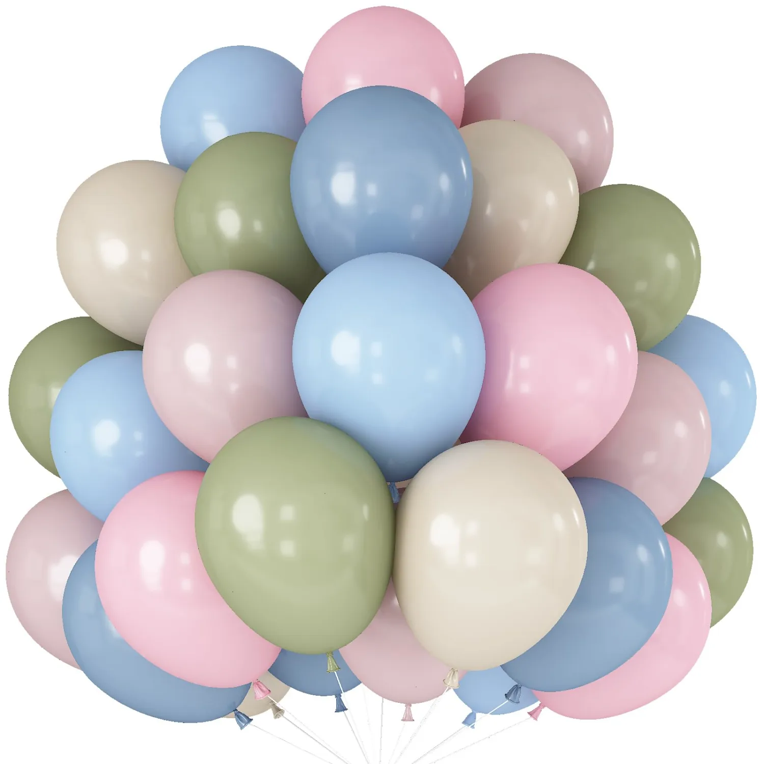 Pastel Pink Blue Green Balloons Goose Wildflower Floral Birthday Tea Party