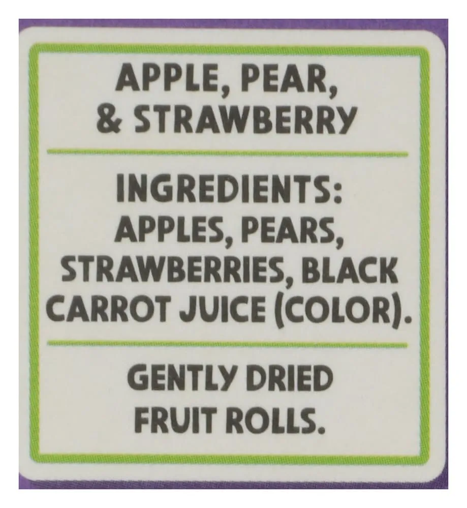 BEAR Halloween Strawberry Fruit Rolls 20 Count, 7.05 OZ