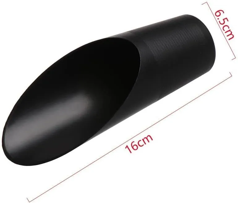 Baolaili Bonsai Soil Scoops, Plastic Garden Soil Scoops, Black, Classic, Ergonomic Grip