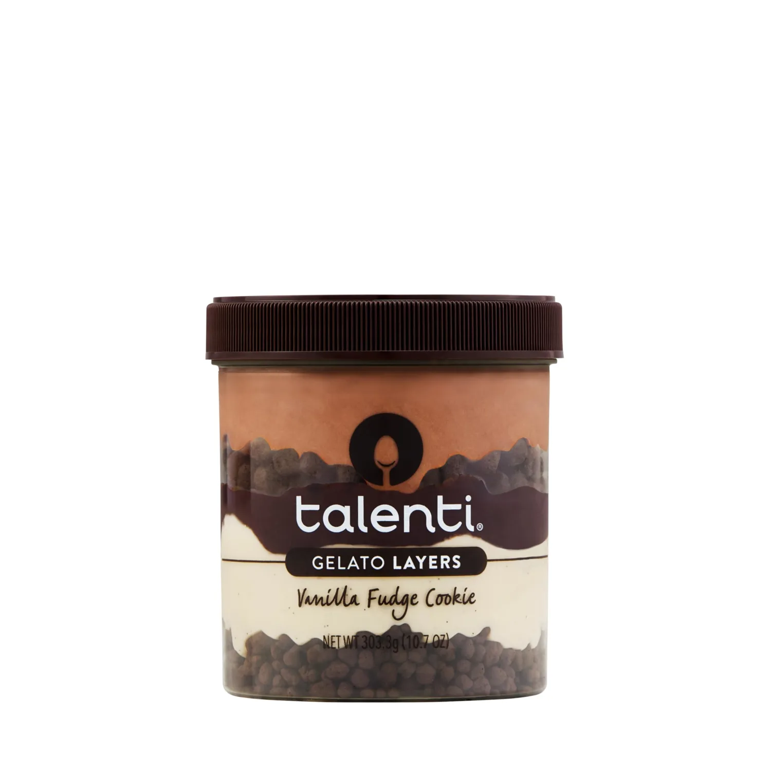 Talenti Gelato Layers For a Delicious Frozen Dessert Vanilla Fudge Cookie Made With Ingredients 303.3g
