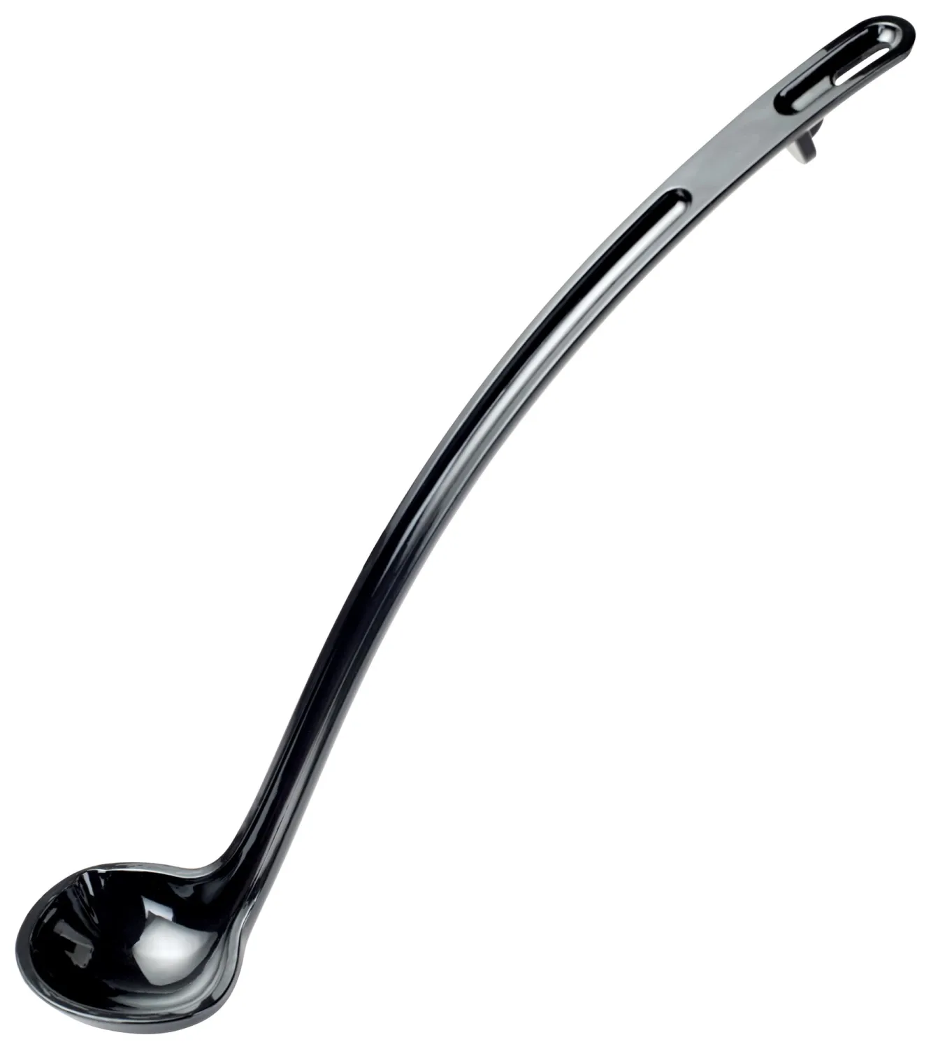 Winco 1 oz Red One Piece Dual Spout Plastic Ladle