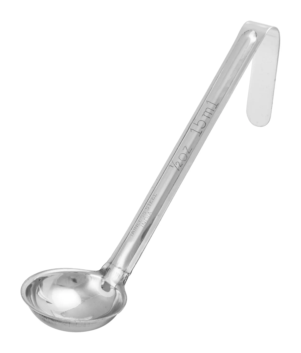 Winco 1/2 oz Red Stainless Steel Ladle