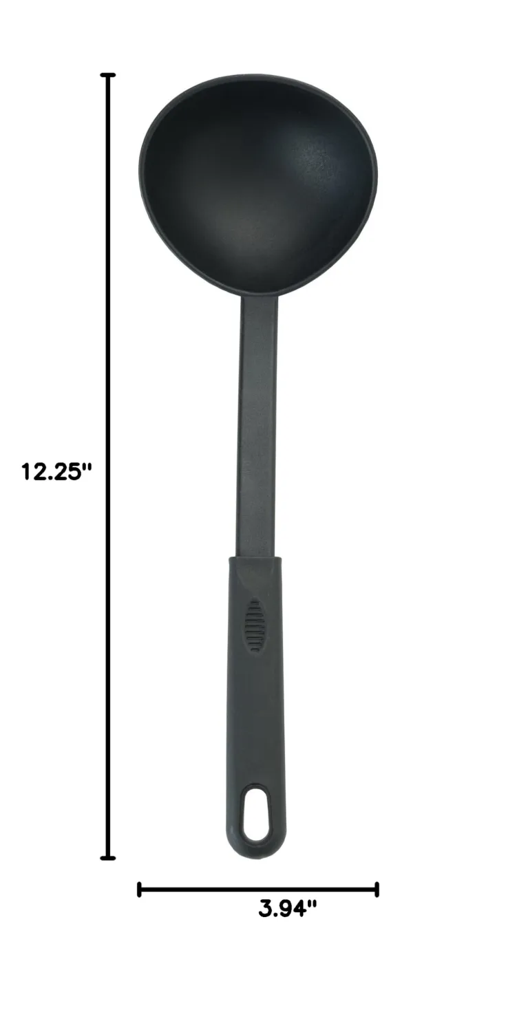 Winco 6 oz Red Heavy-Duty Nylon Ladle