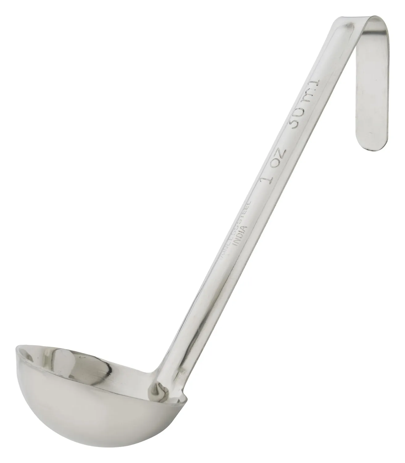 Winco 1 oz Red Stainless Steel Ladle