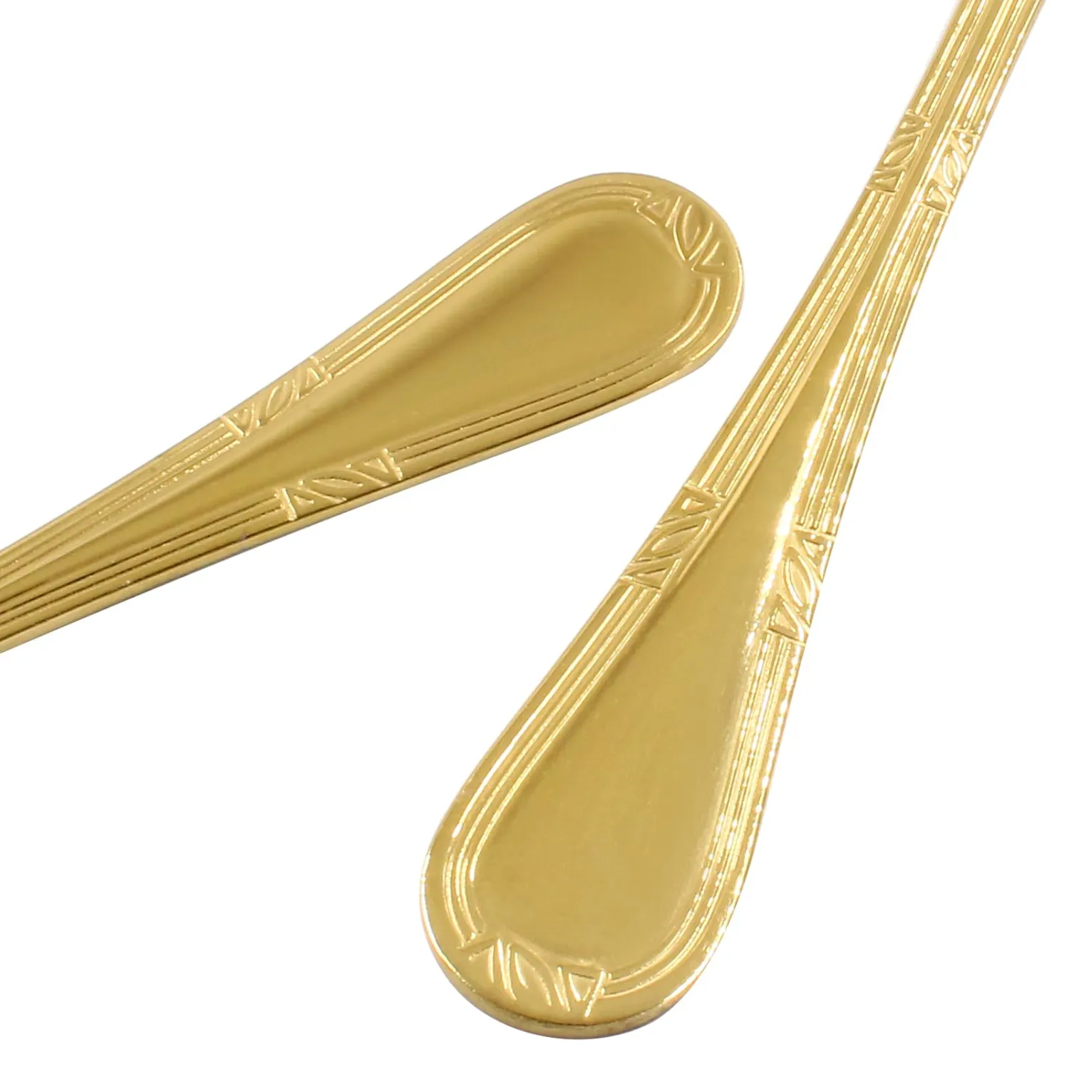 2 Pcs Stainless Steel Sauce Ladle with Pouring Spout, Gold