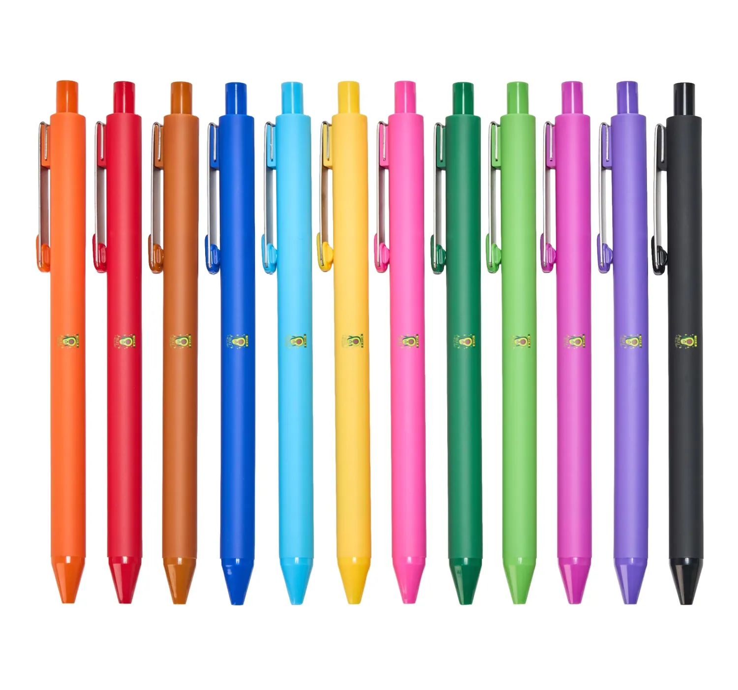 I Know The Guac Is Extra But So Am I Gift Funny Guacamole 12-pack Retractable Pens, Multi Color