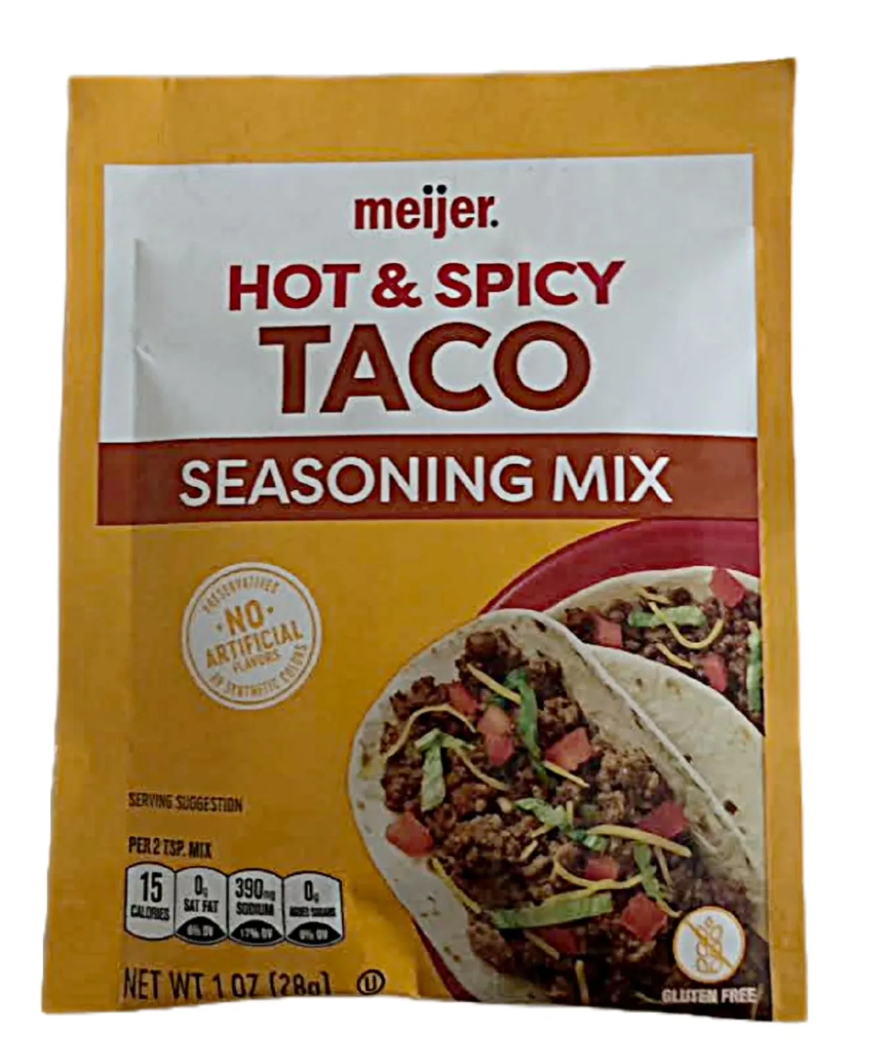 Taco Seasoning Mix 4-1 Ounce Individual Packets (Hot & Spicy)