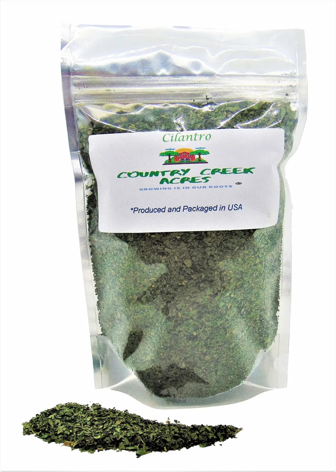 Cilantro Spice seasoning for cooking, 4 oz package, Dried and Choppped,Cilantro has a complex flavor with hints of pepper, sage and lemon.
