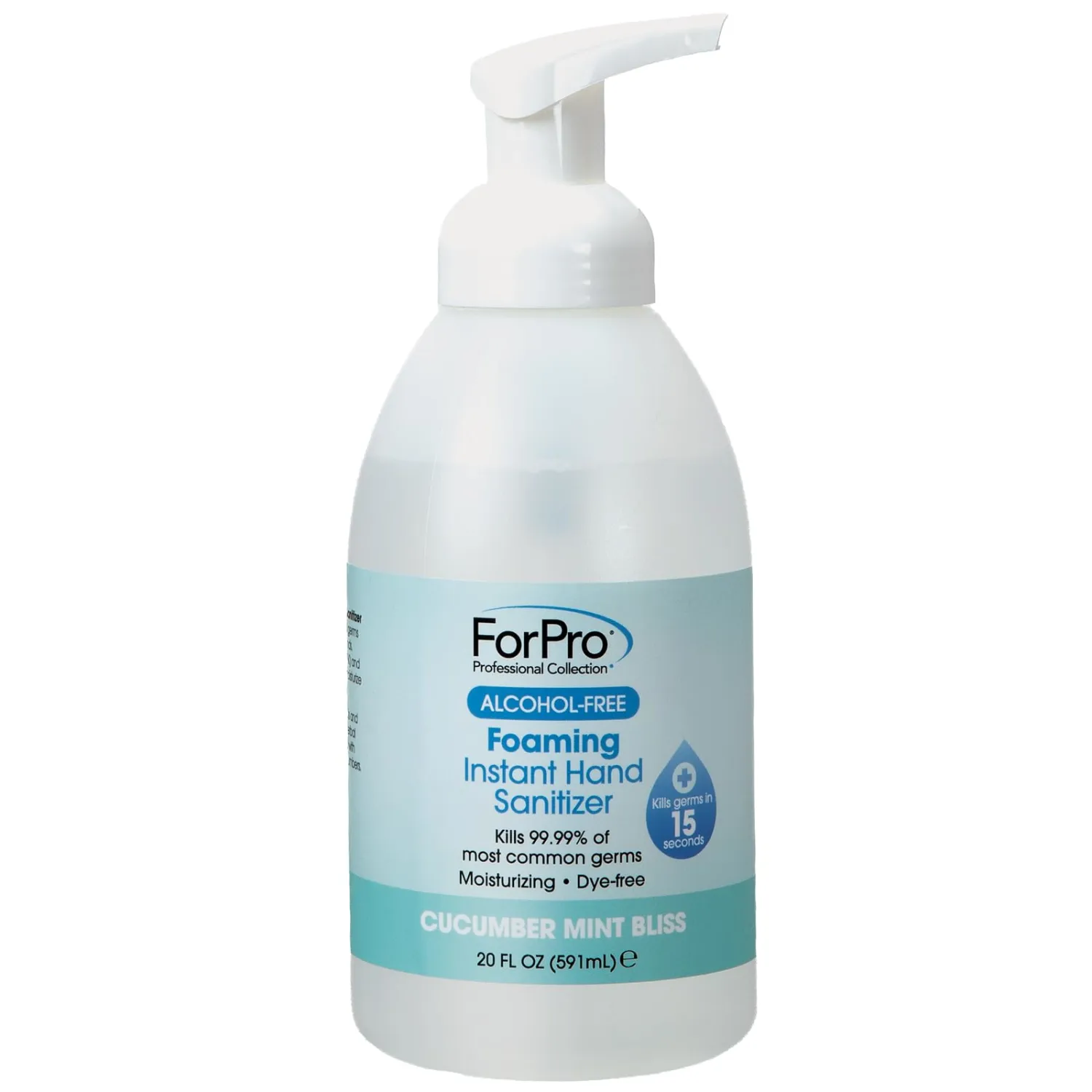 ForPro Foaming Instant Hand Sanitizer, 20oz, Cucumber Mint Bliss