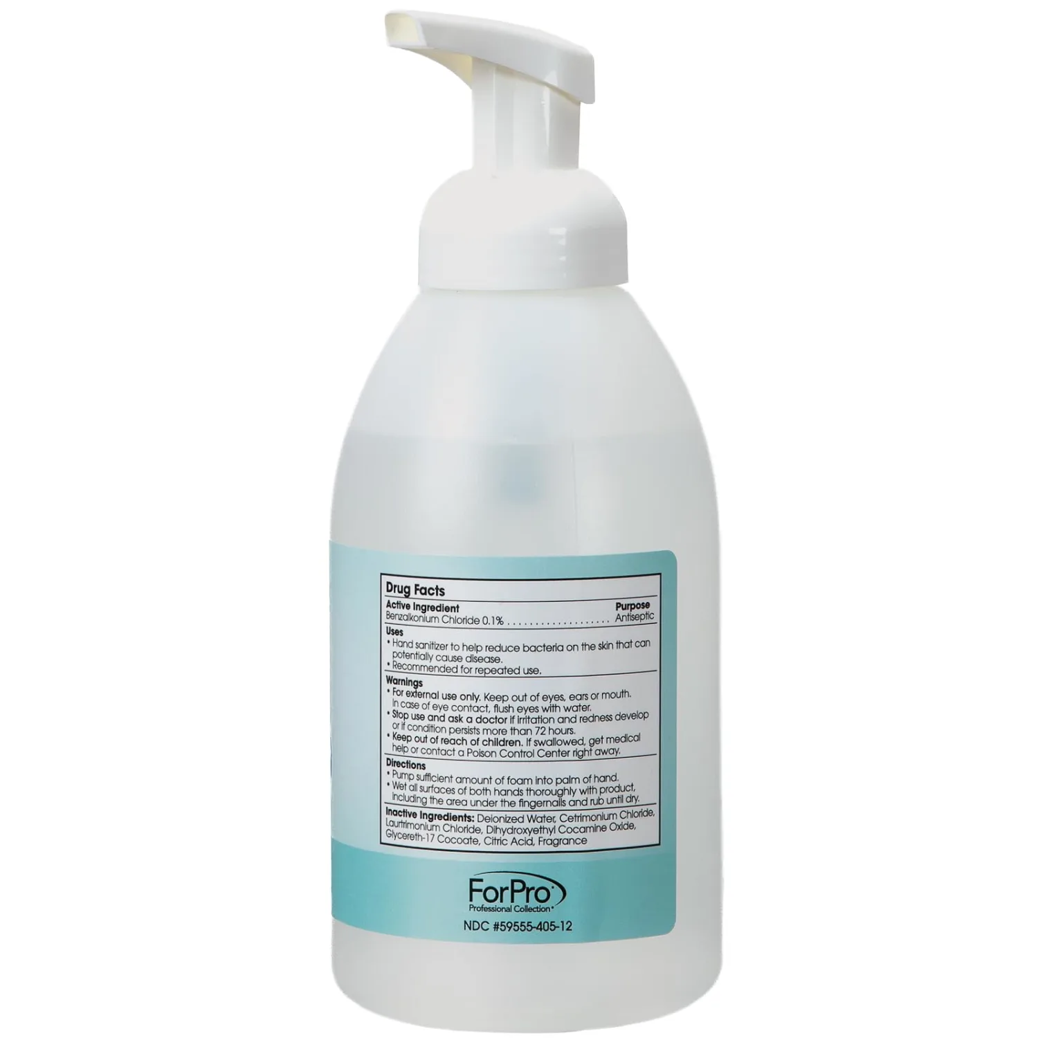 ForPro Foaming Instant Hand Sanitizer, 20oz, Cucumber Mint Bliss