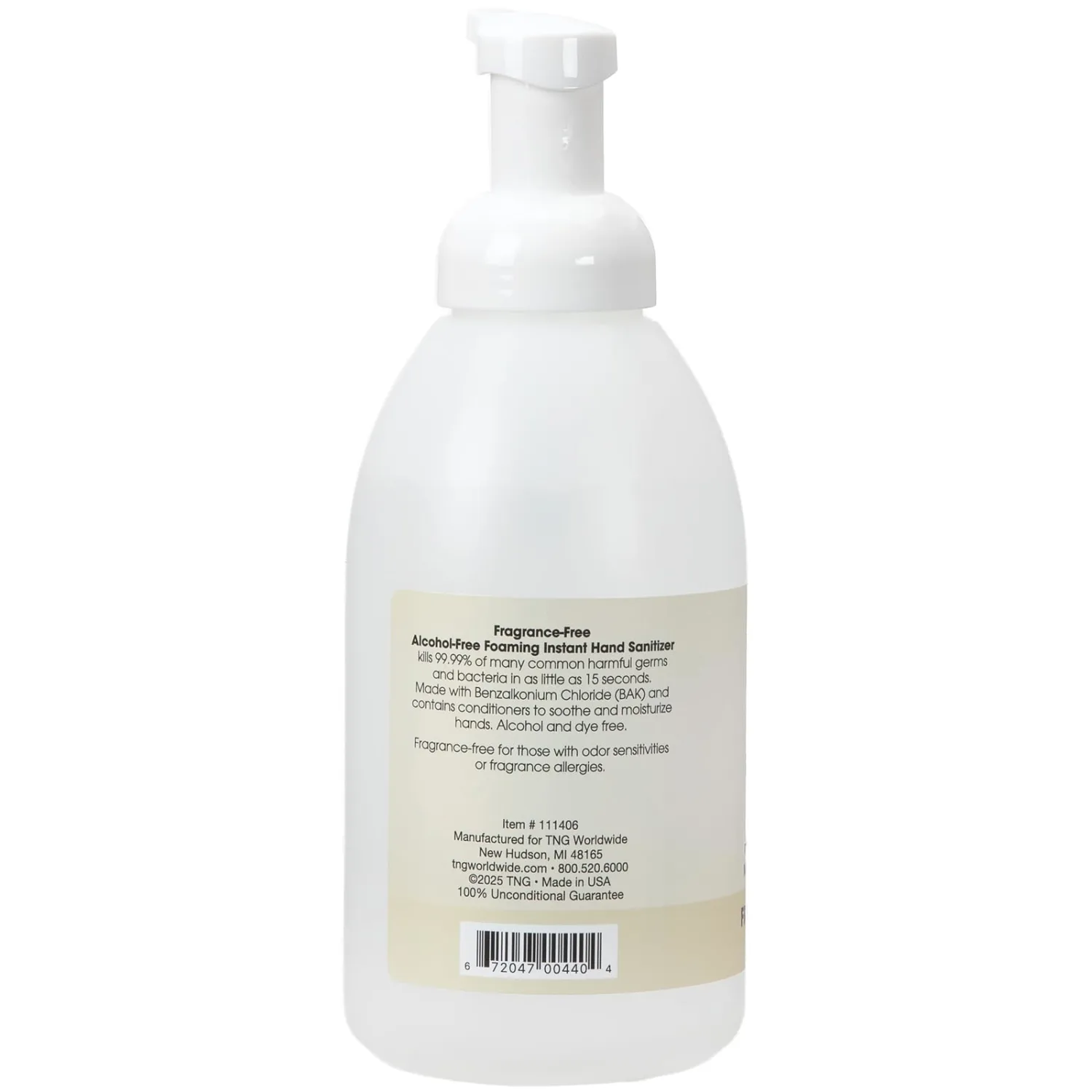ForPro Foaming Instant Hand Sanitizer, 20oz, Fragrance Free