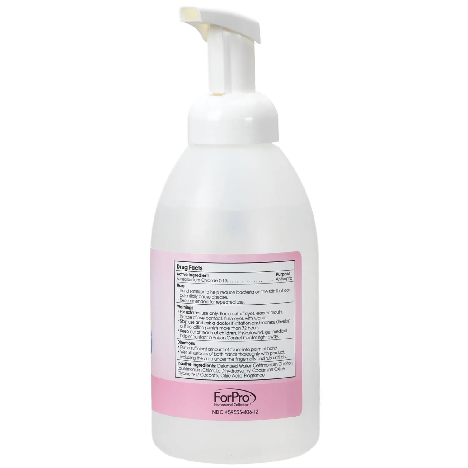 ForPro Foaming Instant Hand Sanitizer, 20oz, Vanilla Sugar Bliss