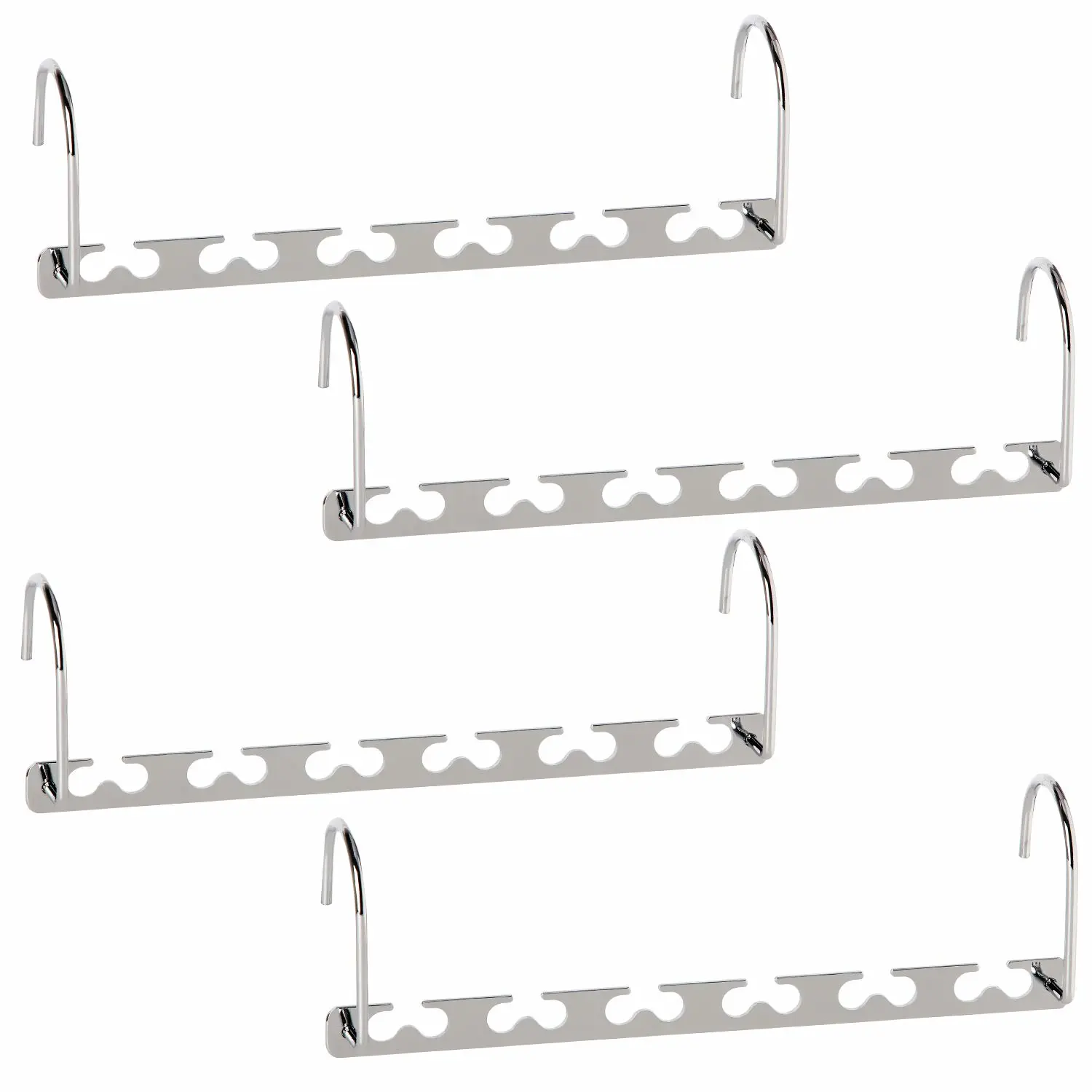 GEFTOL Space Saving Hangers Metal Hanger Magic Cascading Hanger Closet Clothes Organizer(4 Pack)