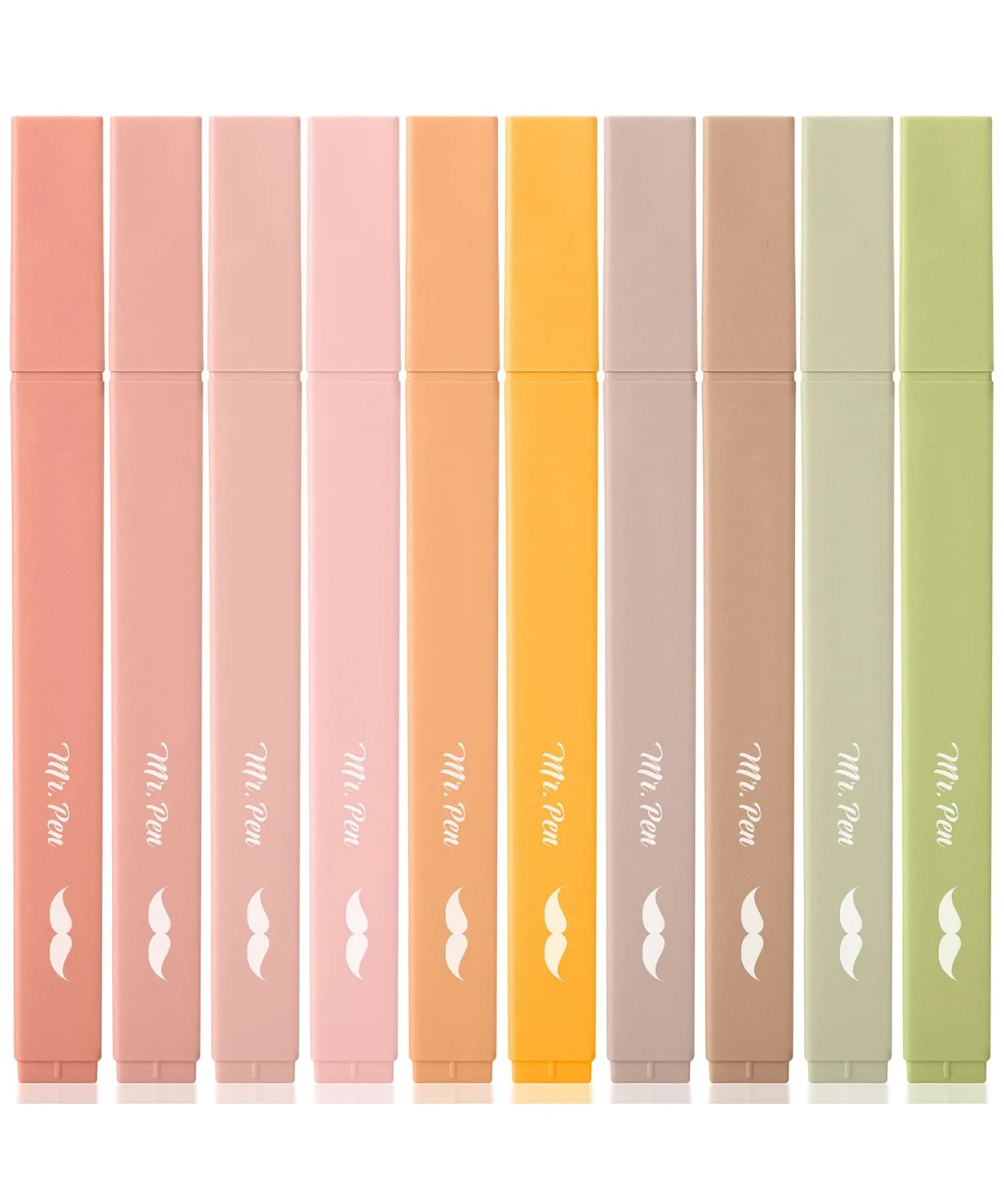Mr. Pen- Aesthetic Highlighters No Bleed, 10 Pack, Assorted Colors | Chisel Tip, Cute Highlighters Assorted Colors for Journaling, Highlighting, Underlining, Fast Dry, Back to School Supplies