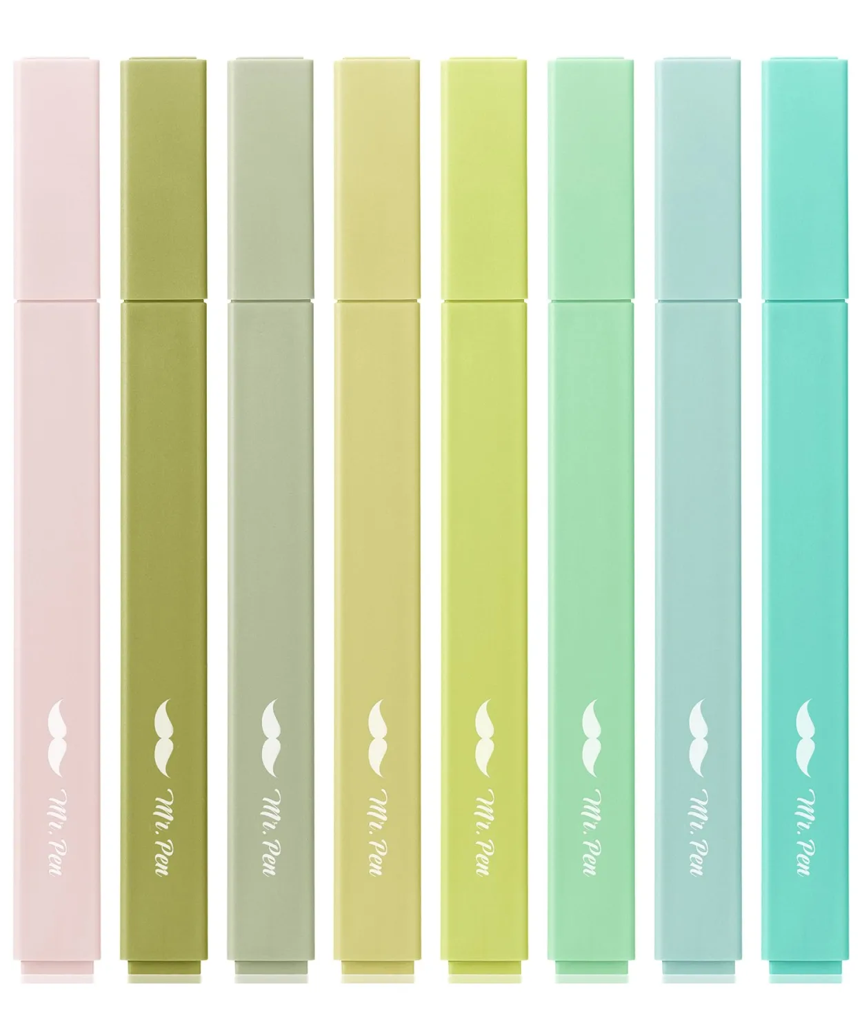 Mr. Pen- Aesthetic Highlighters No Bleed, 8 Pack, Assorted Colors | Chisel Tip, Cute Highlighters Assorted Colors for Journaling, Highlighting, Underlining, Fast Dry, Back to School Supplies