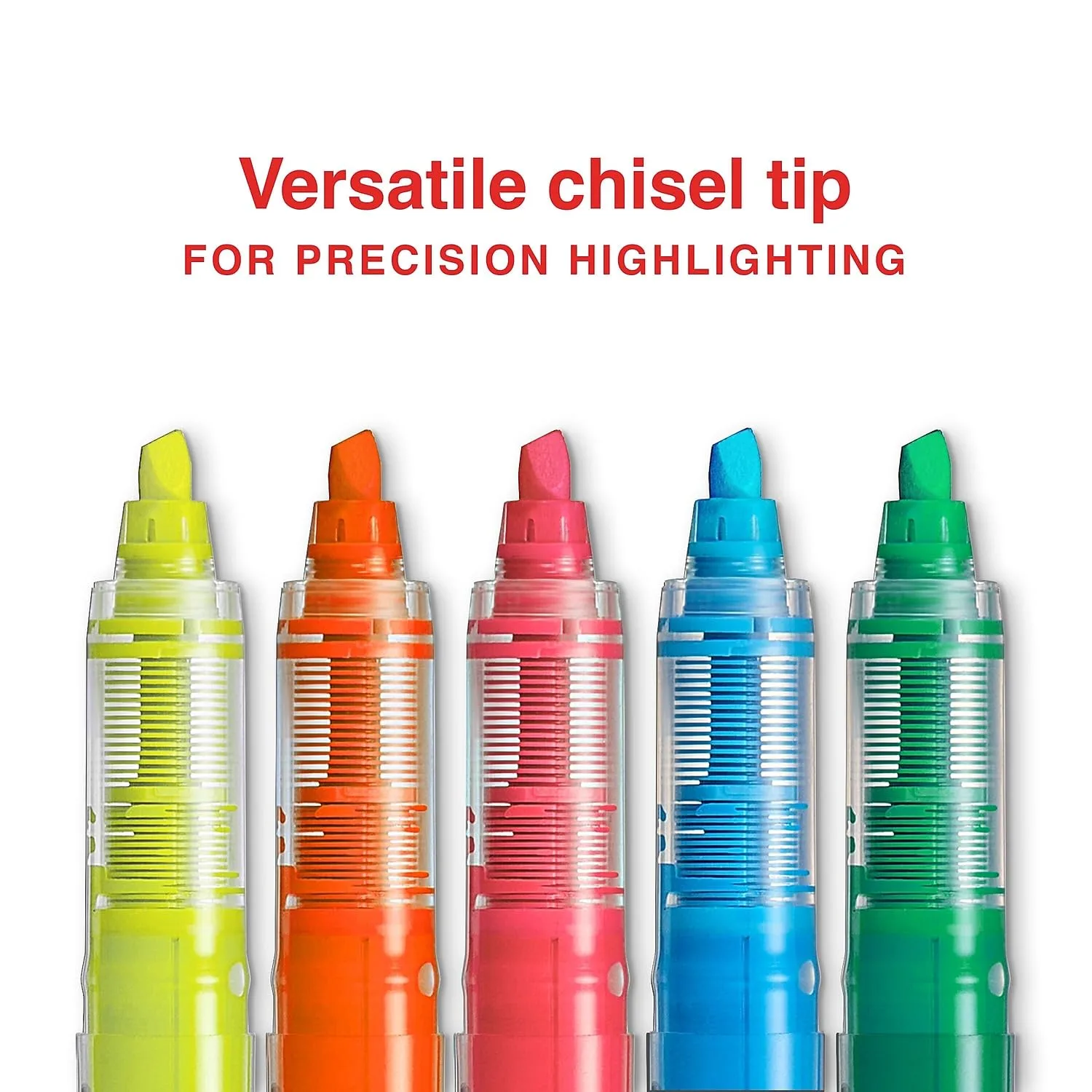 Staples Hype Liquid Highlighters, Assorted Colors, 5-Pack