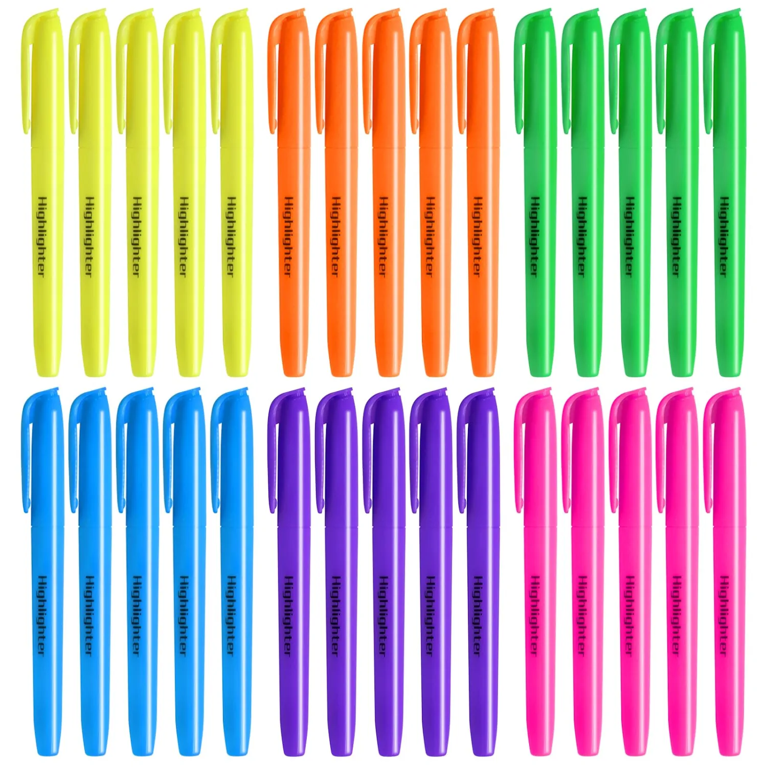Zorfeter 30 Pack Bright Highlighters, Assorted Colors