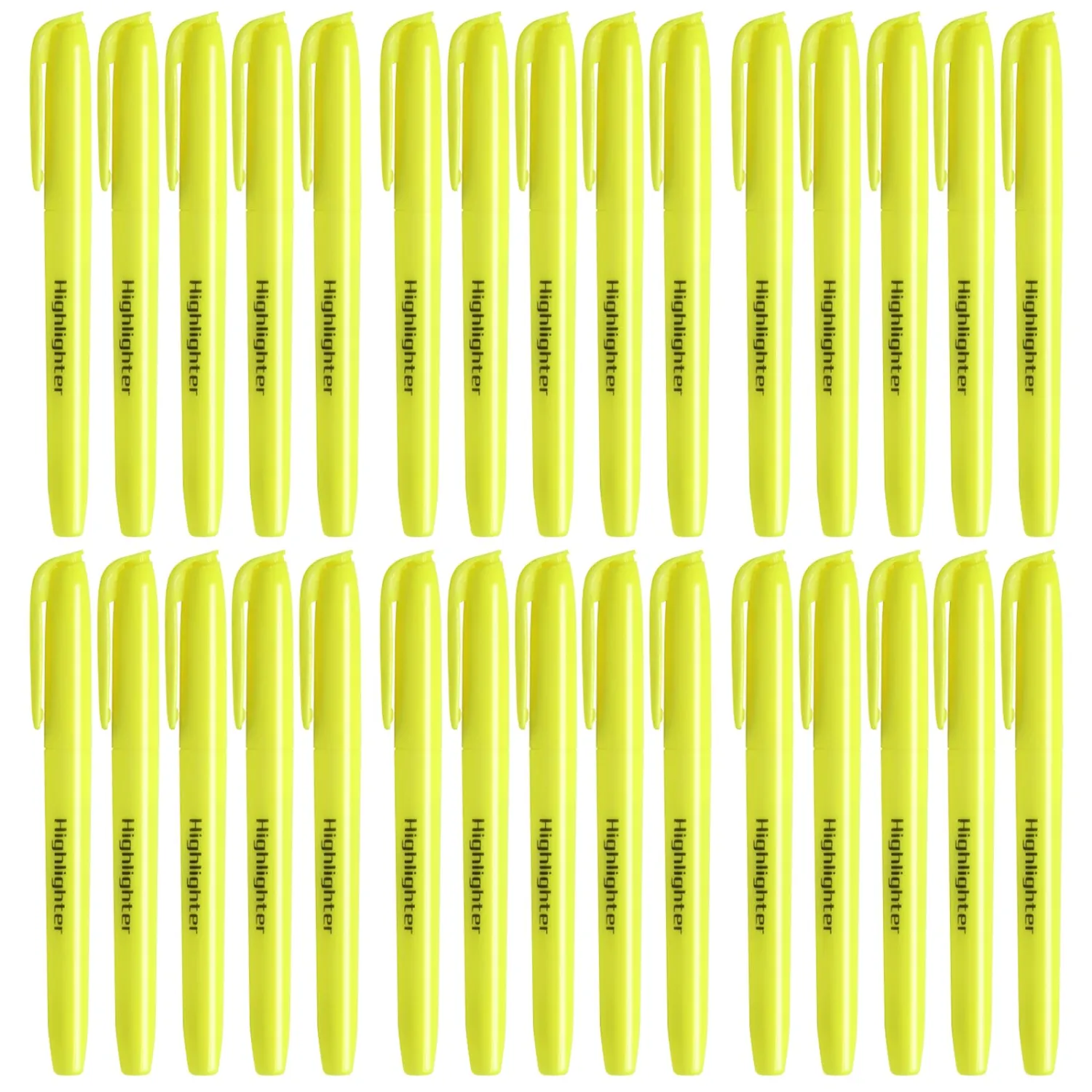 Zorfeter Yellow Highlighters, 30 Pack