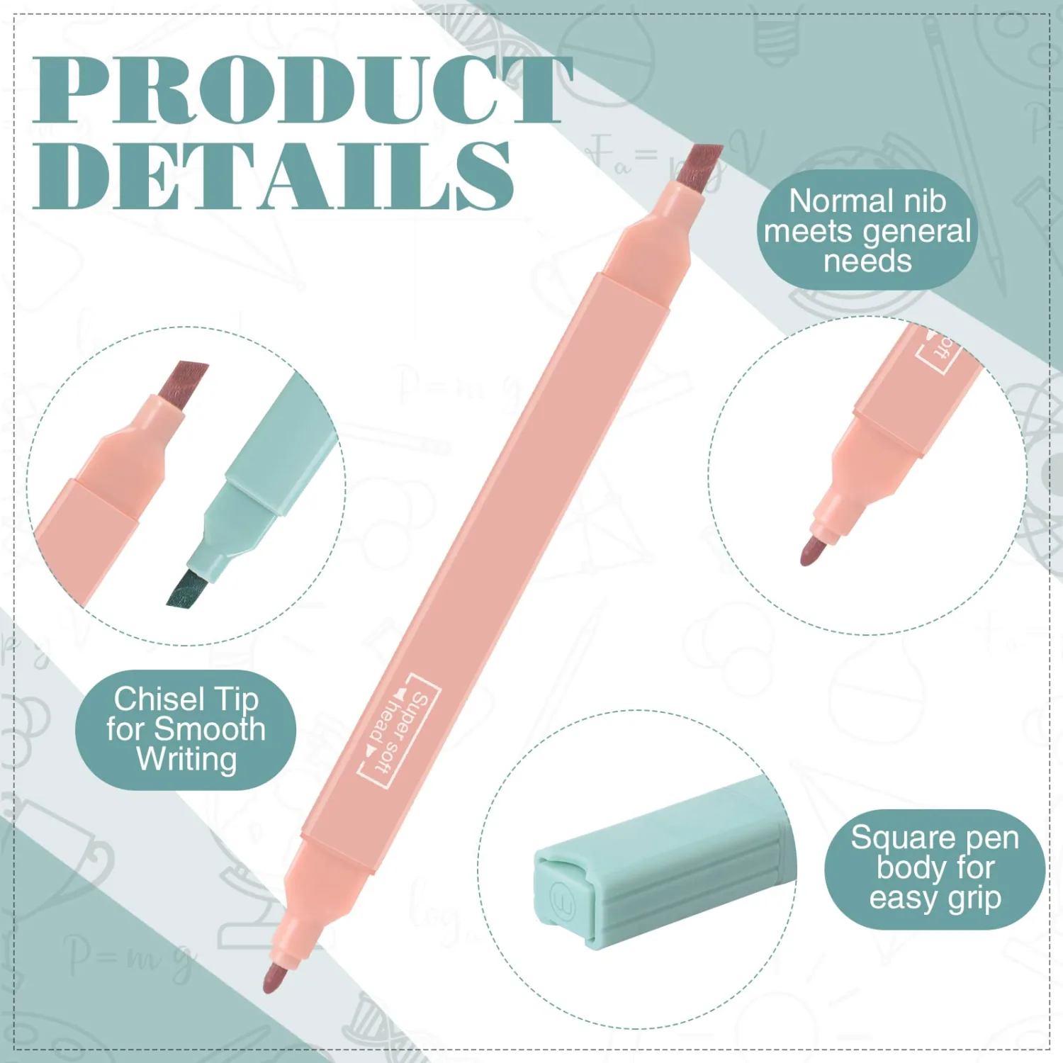 Meanplan 24 Pcs Aesthetic Bible Highlighters Double Ended No Bleed