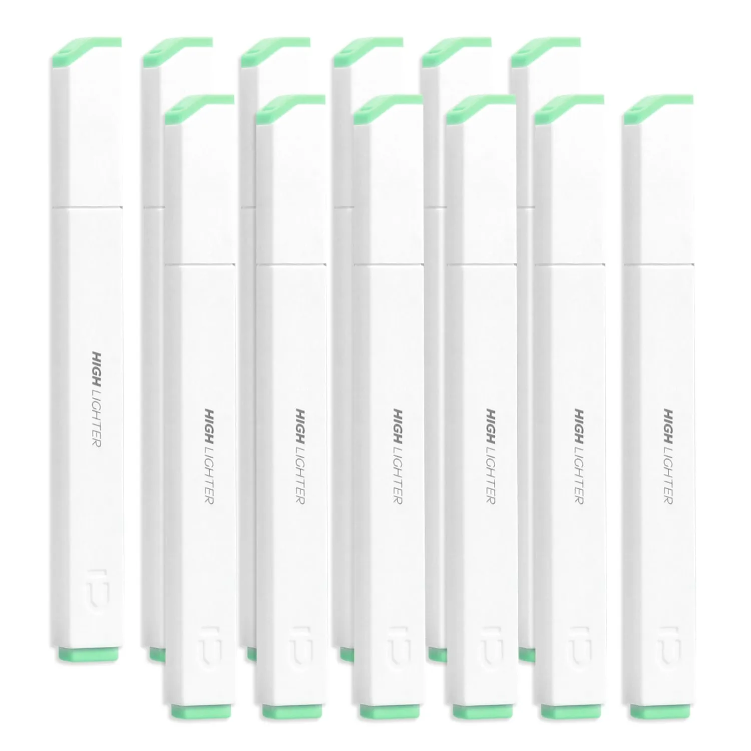 M&G Light Green Highlighter High Lighters Highlighters No Bleeds 12 Pack