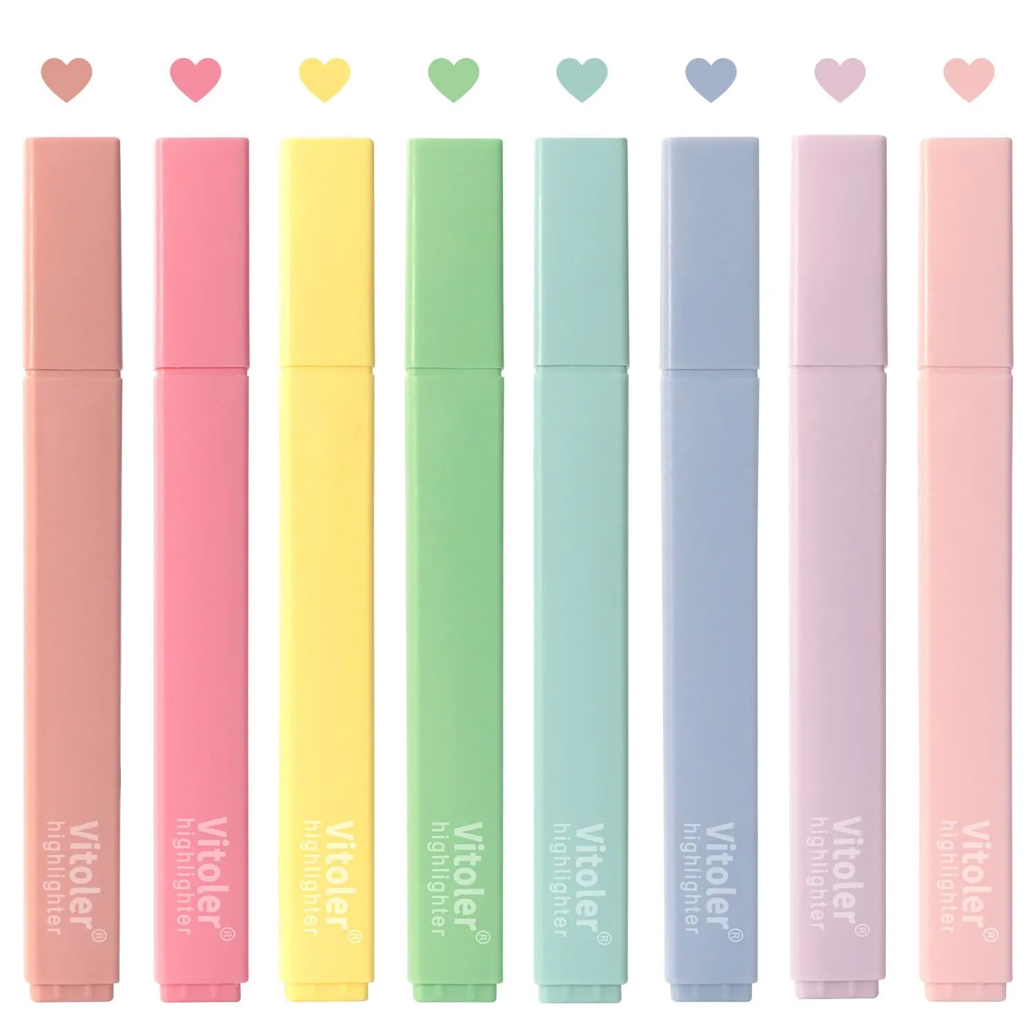 Bible Highlighters Assorted Colors, Cute Paste Chisel Tip 8 pack