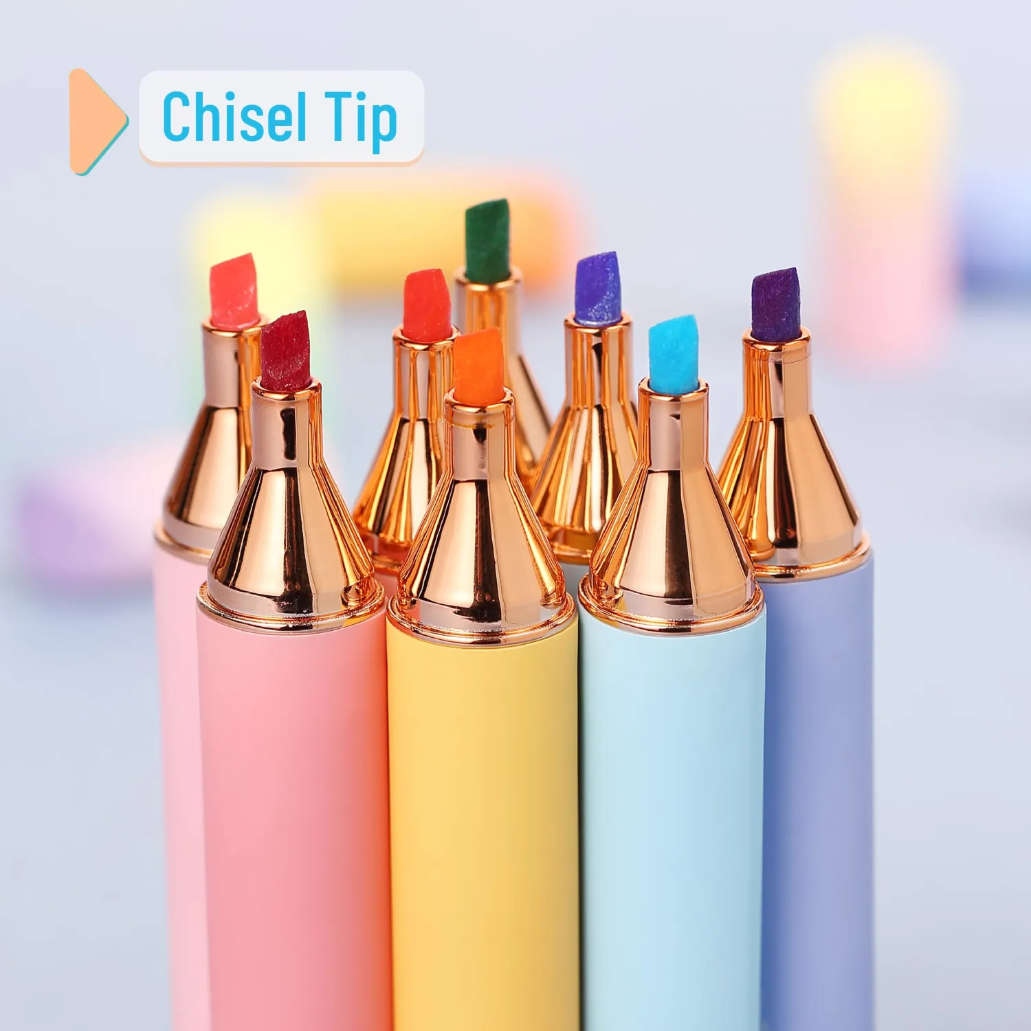 Mr. Pen- Glitter Highlighters, 8 Pack, Sunshine Colors