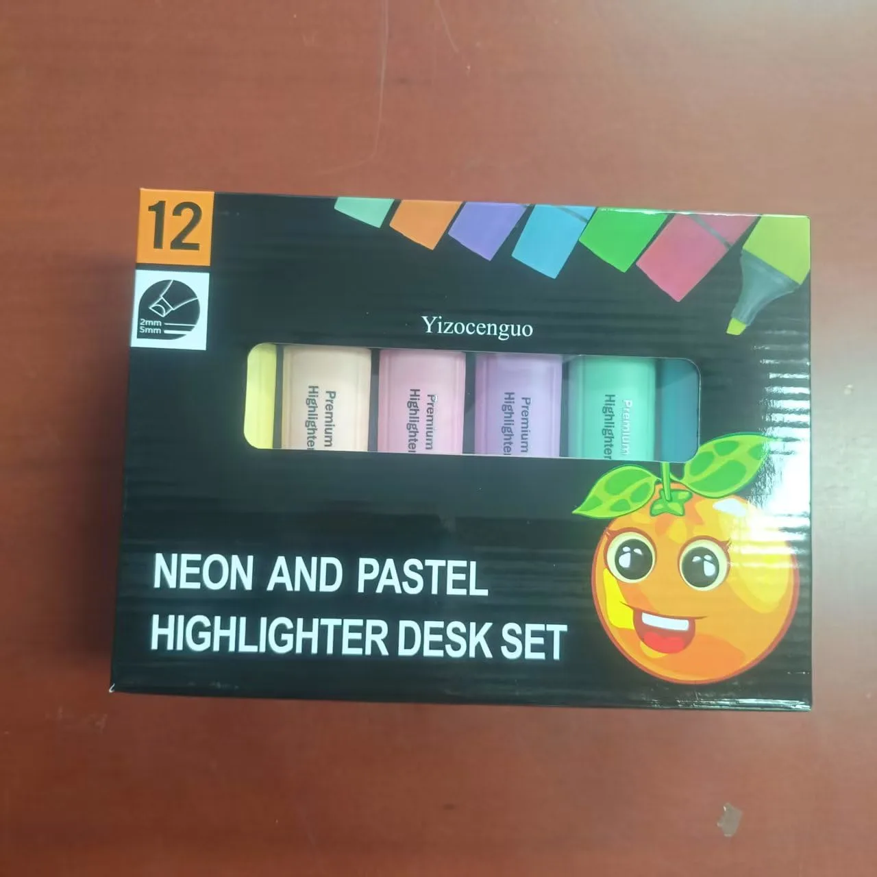 Highlighters Assorted Colors, 12 Colors with Base, Bible Highlighter, Aesthetic Highlighters, Chisel Tip Marker Pen, for Office School Supplies
