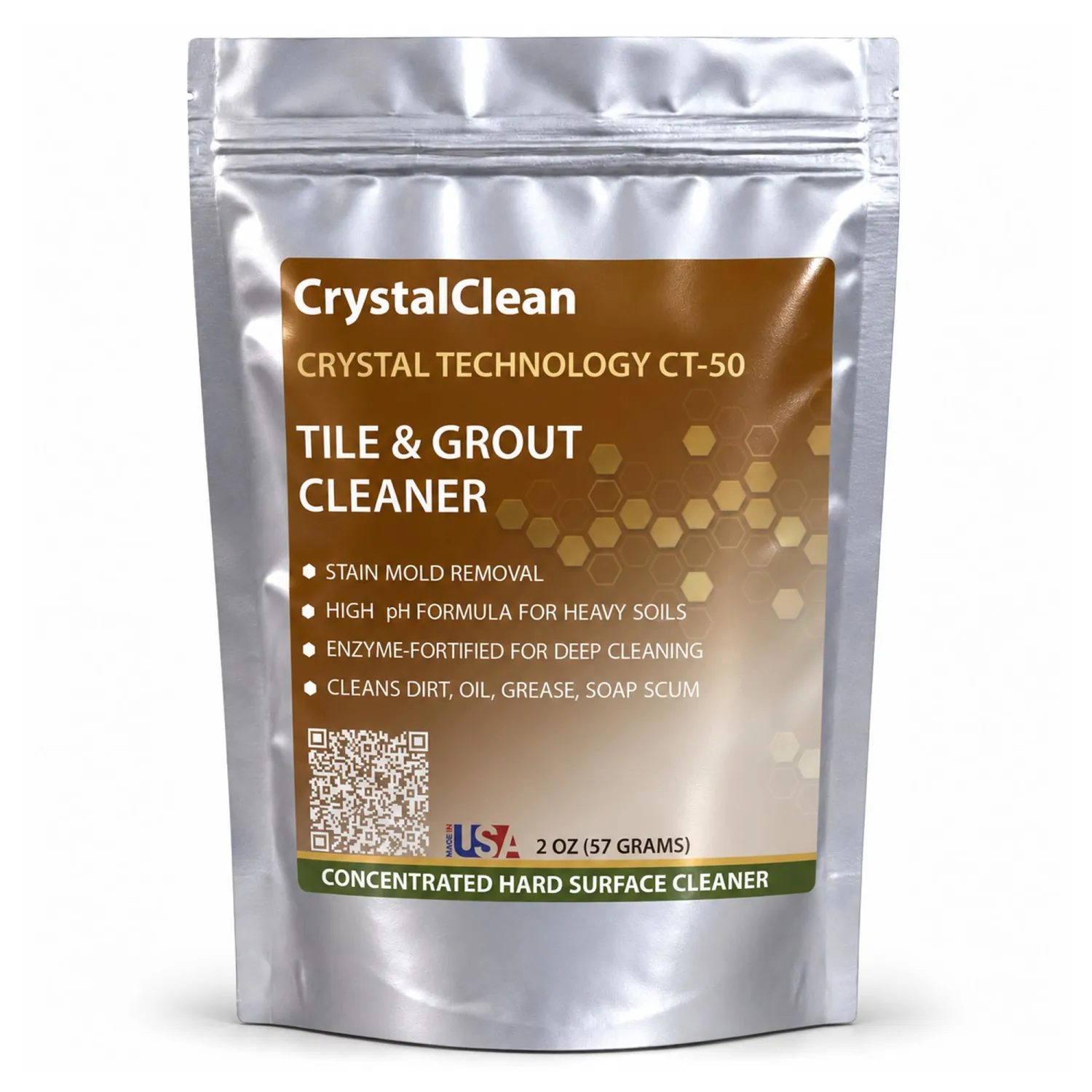 CoverTec CrystalClean CT-50 | Neutral pH Cleaner and Degreaser | 2 oz Pouch