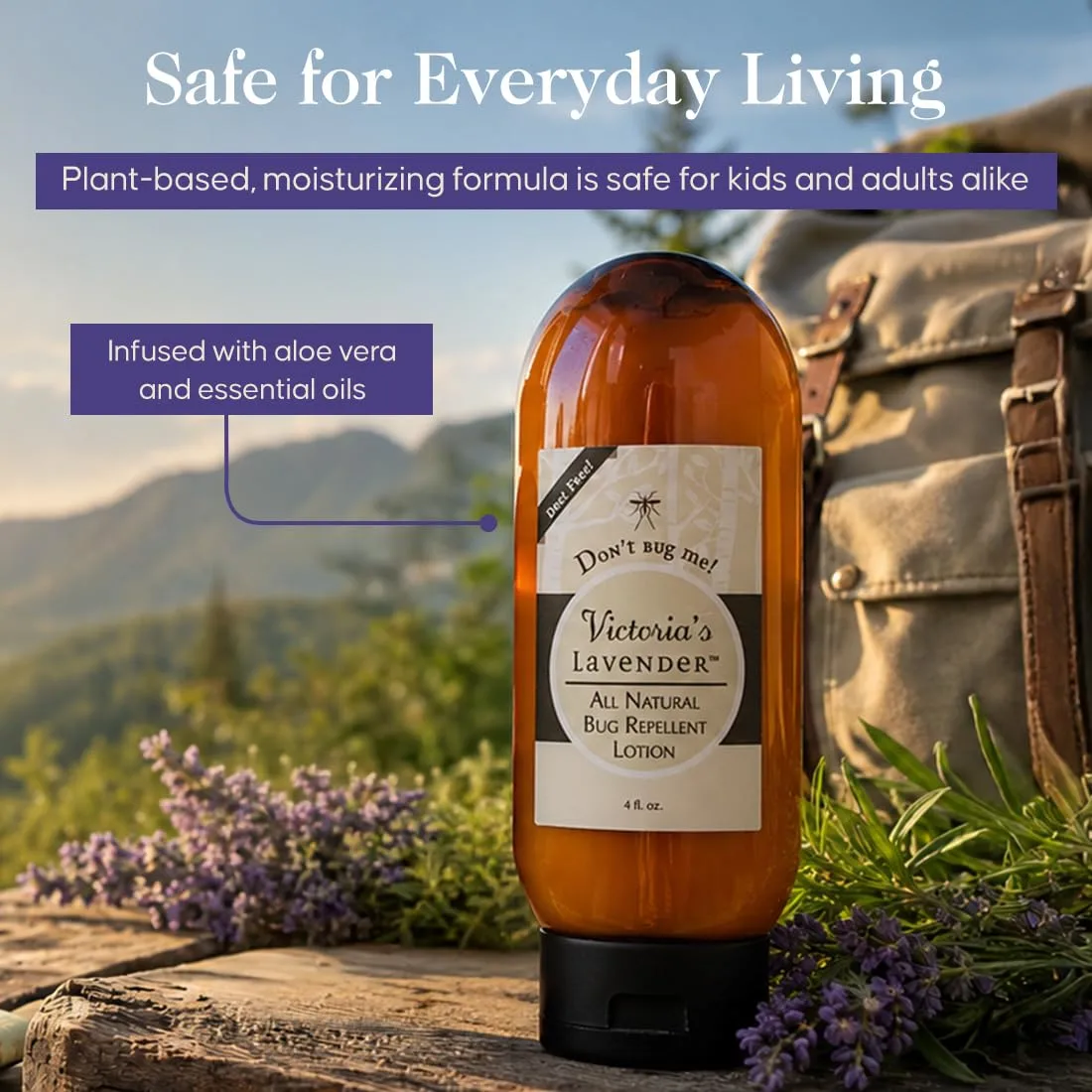 Victoria's Lavender Don’t Bug Me Moisturizing Body Lotion, 4oz