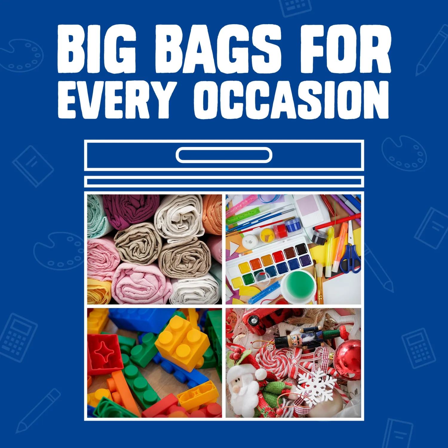 Ziploc Big Bags, 10 Gallon XXL Reusable Storage Bags, 8 Count