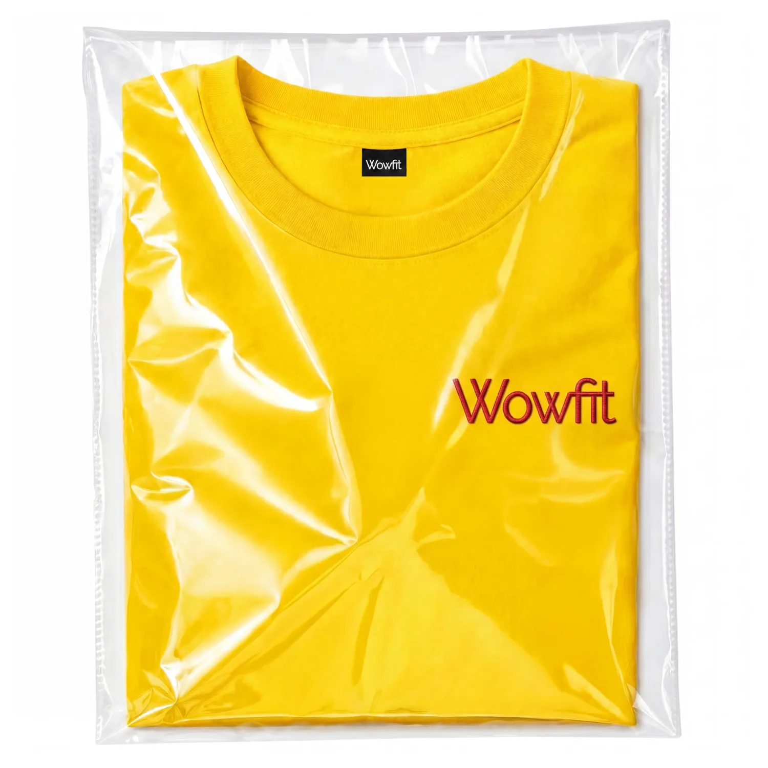 Wowfit 100 CT 9x12 Self Sealing Clear T Shirt Bags for Small Business
