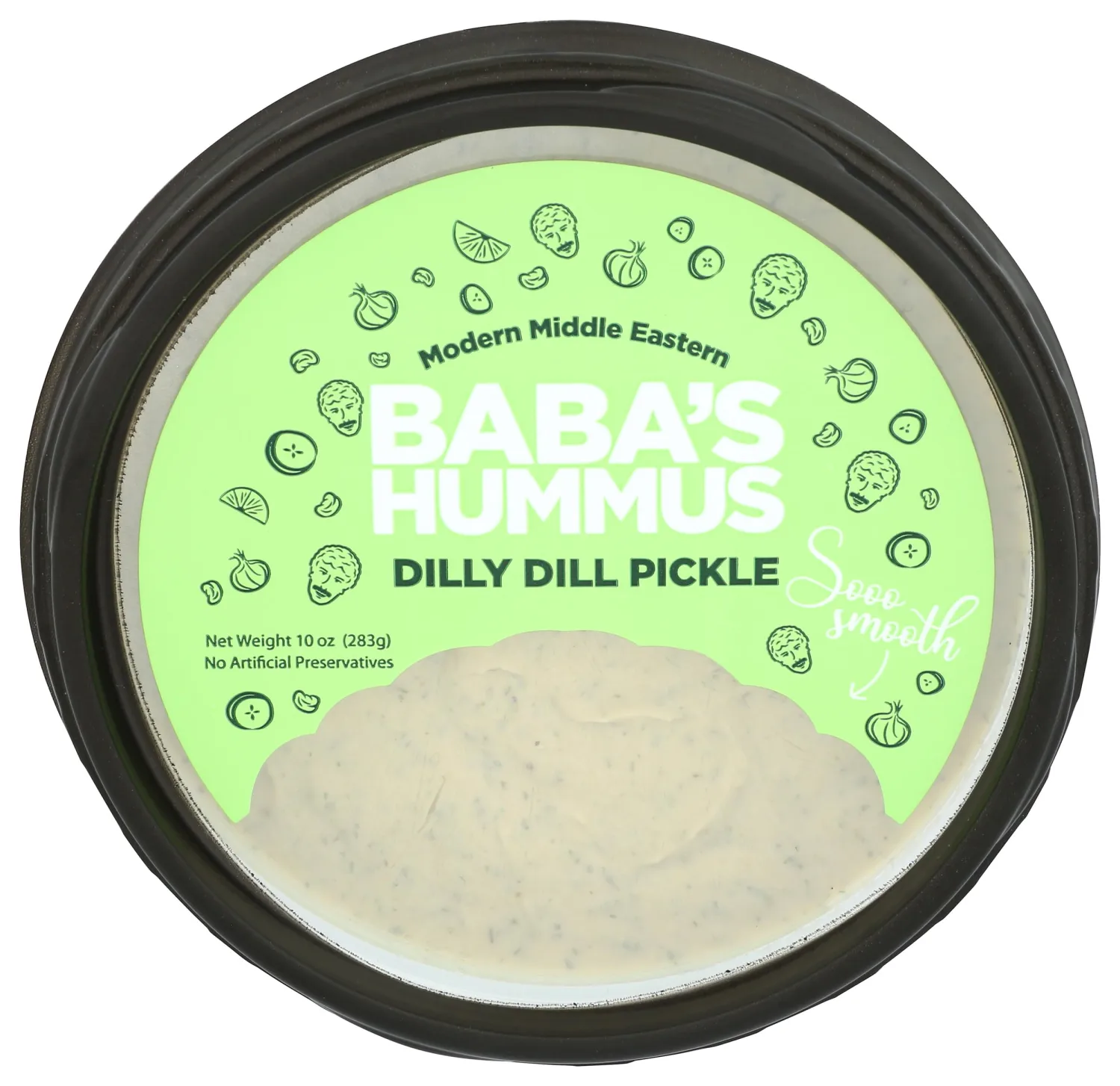Baba's, Hummus Dilly Dill Pickle, 10 Ounce
