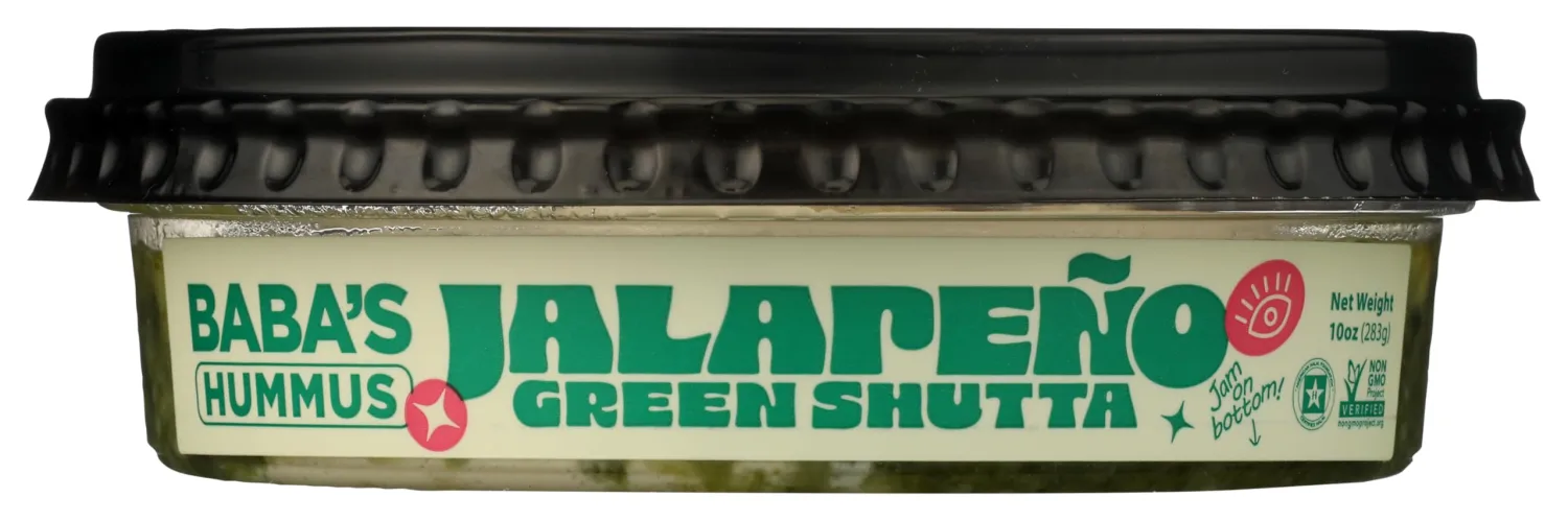 Baba's Jalapeo Green Shutta Hummus, 10 OZ