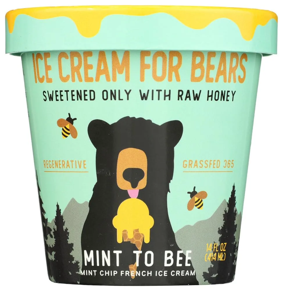 Ice Cream For Bears Frozen Ice Cream Mint To Be, 14 Fl Oz