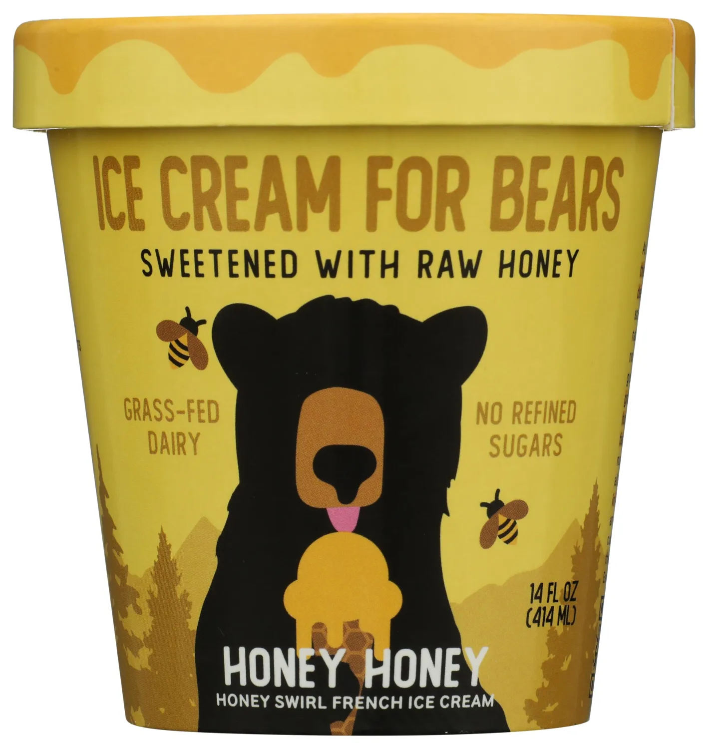 Ice Cream For Bears Frozen Ice Cream Honey Honey, 14 Fl Oz