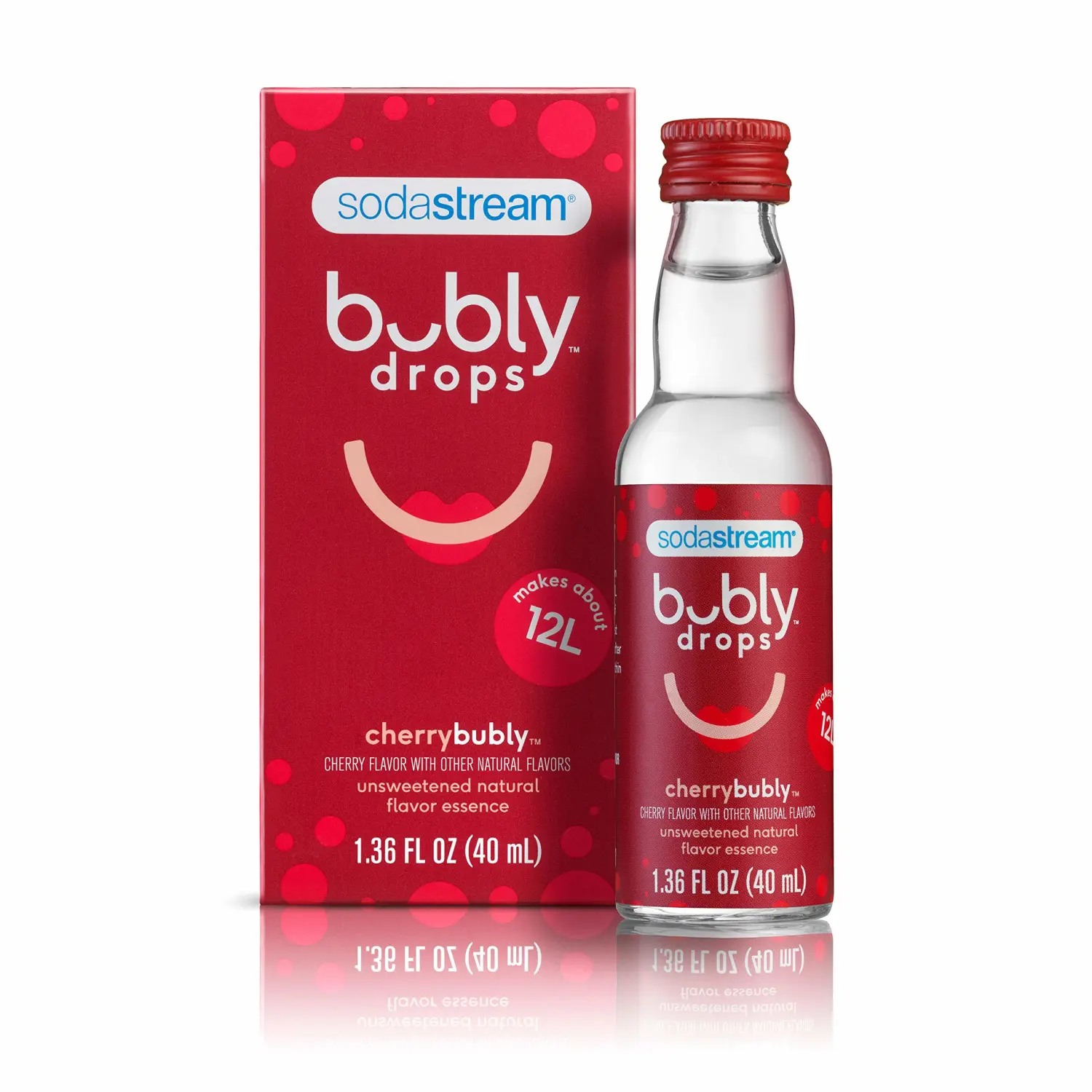 SodaStream bubly Drops, Cherry, 1.36 Fl Oz (Pack of 3)