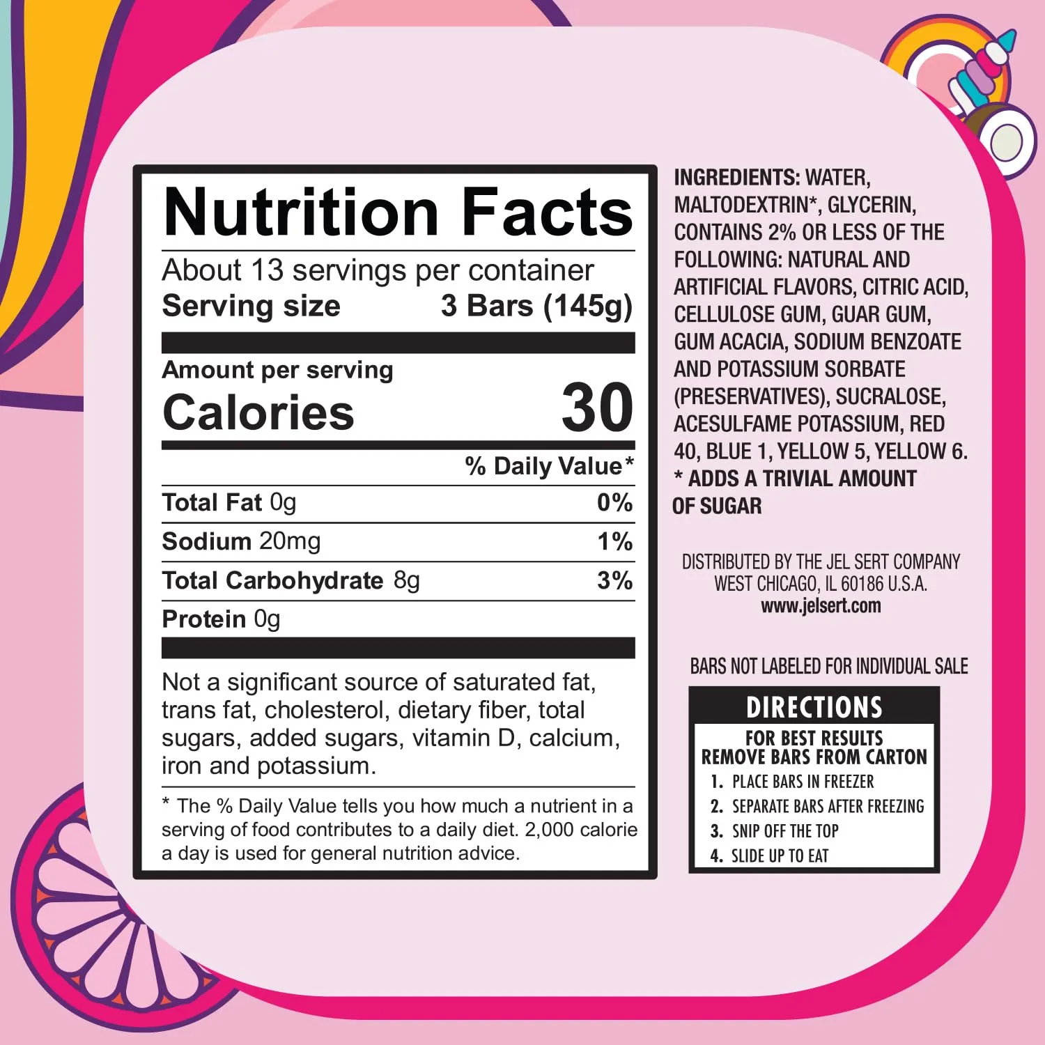 Wyler's Light Watertok Sugar Free Freeze Pops, Variety Pack, 40 Count