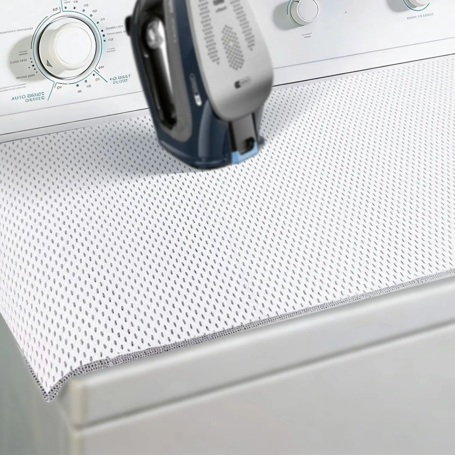 Portable Ironing Mat 31.5"x18" – 4D Heat-Resistant, Iron Board Alternative Cover for Washer/Dryer or Tabletop, Foldable Iron Anywhere Pad