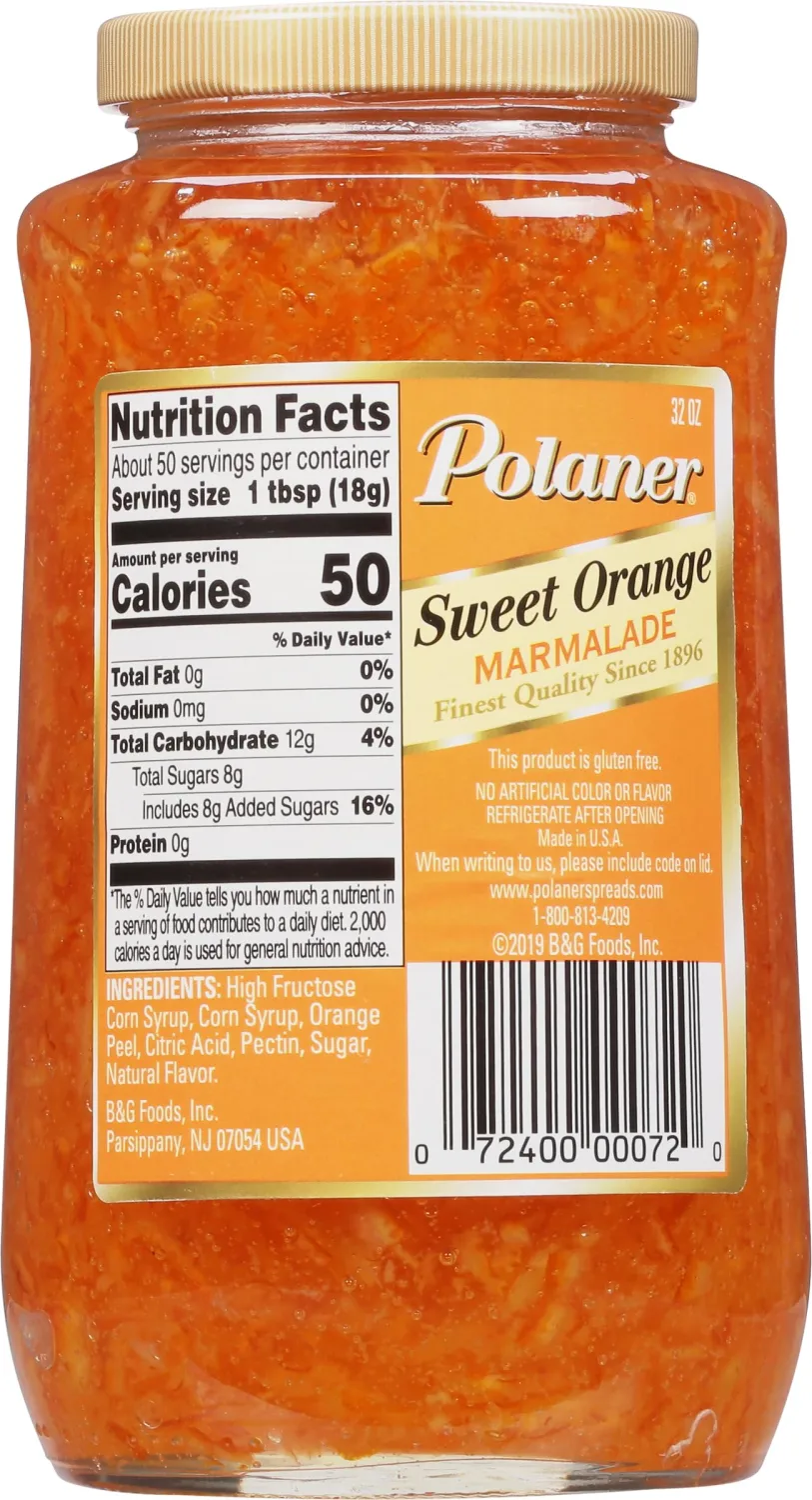 Polaner Orange Marmalade, 32 Ounce (Pack of 2)