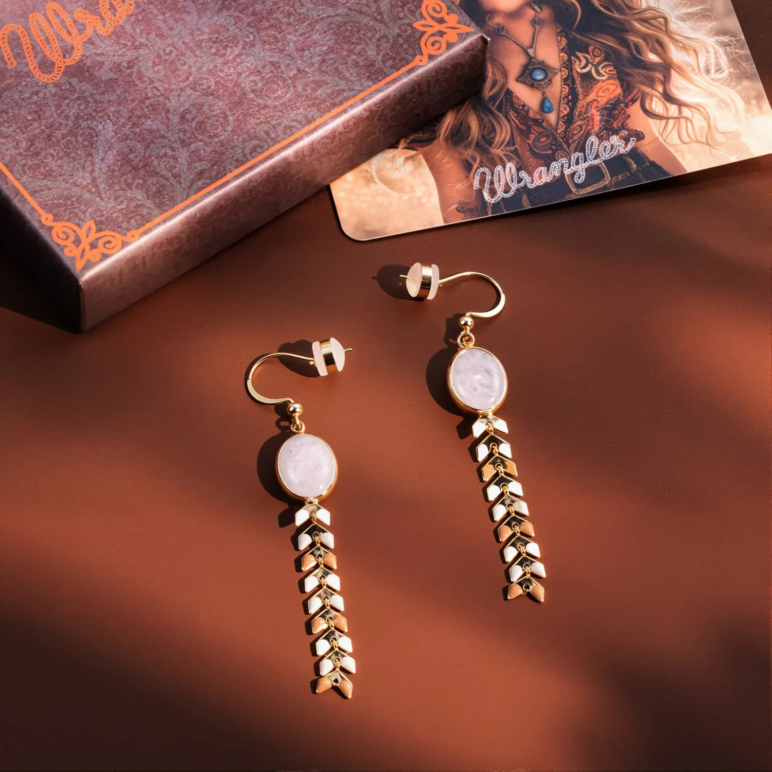 Montana West Wrangler Gold Western Dangle Drop Earrings for Women Boho