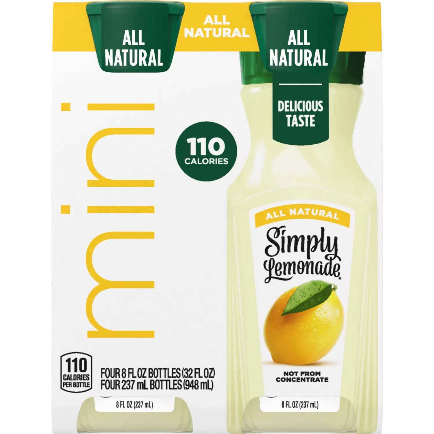 Simply, Lemonade Mini 4Pk, 32 Fl Oz