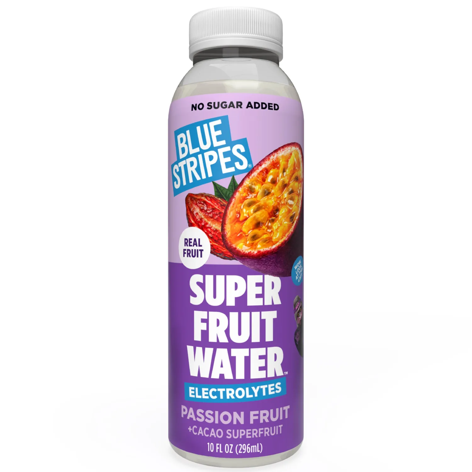 Blue Stripes Passion Fruit Superfruit Water - Hydration Drink (10 FL OZ)