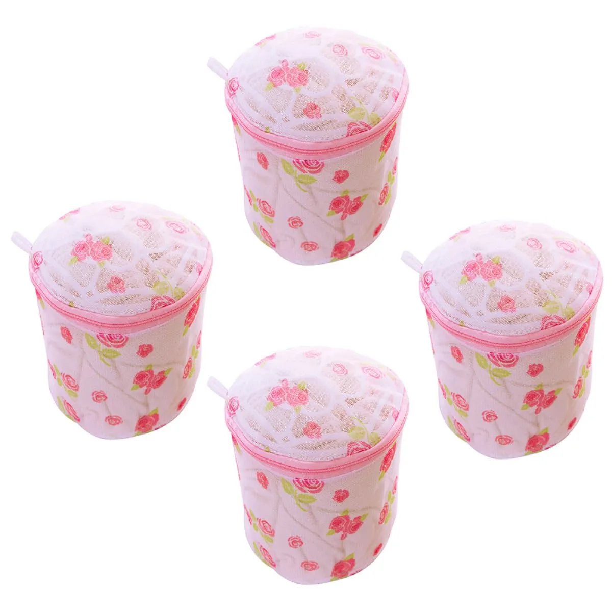 4pcs Mesh Intimates Laundry Bags with Strong Zipper