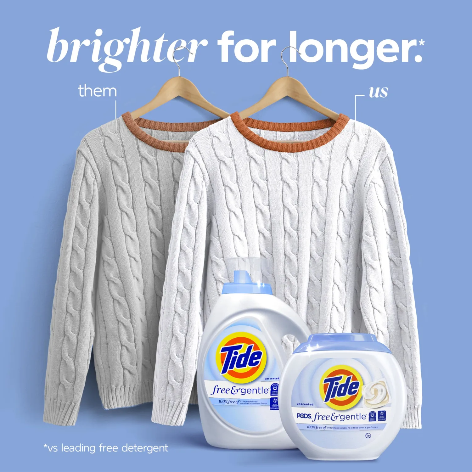 Tide Free & Gentle Liquid Laundry Detergent, 126 Loads, 166 fl oz, Tide Laundry Detergent, Clean Laundry Detergent