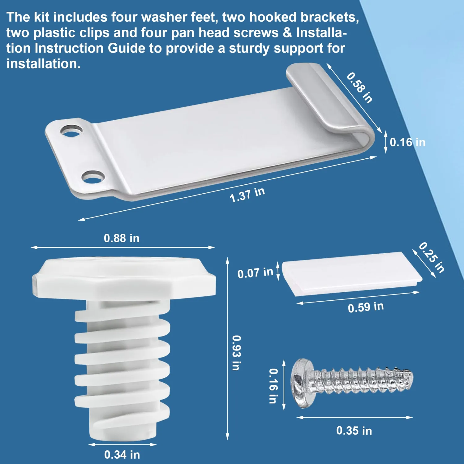 W10869845 Dryer Stacking Kit Fit for Whirl-pool May-tag Standard and Long Vent Dryer & Washer Replace Number 52774 W10298318 W10298318RP W10761316 4502692 AP6047938 PS12069913 EAP12069913 by Romalon