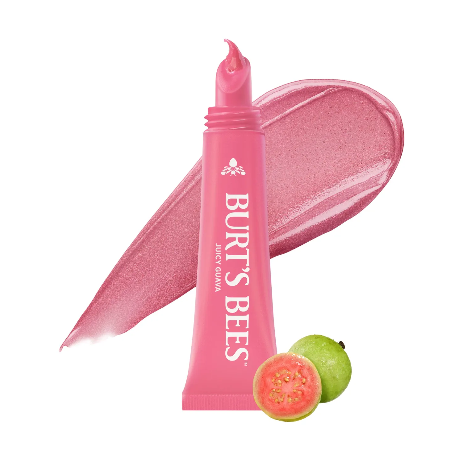 Burt's Bees Hydrating Squeeze Tinted Lip Balm, Juicy Guava, 0.25 oz