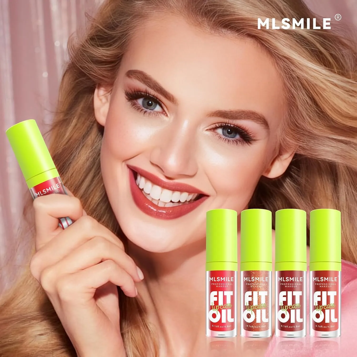 4 Colors Fat Lip Oil Lip Glaze Set, Tinted Gloss Lip Gloss Oil