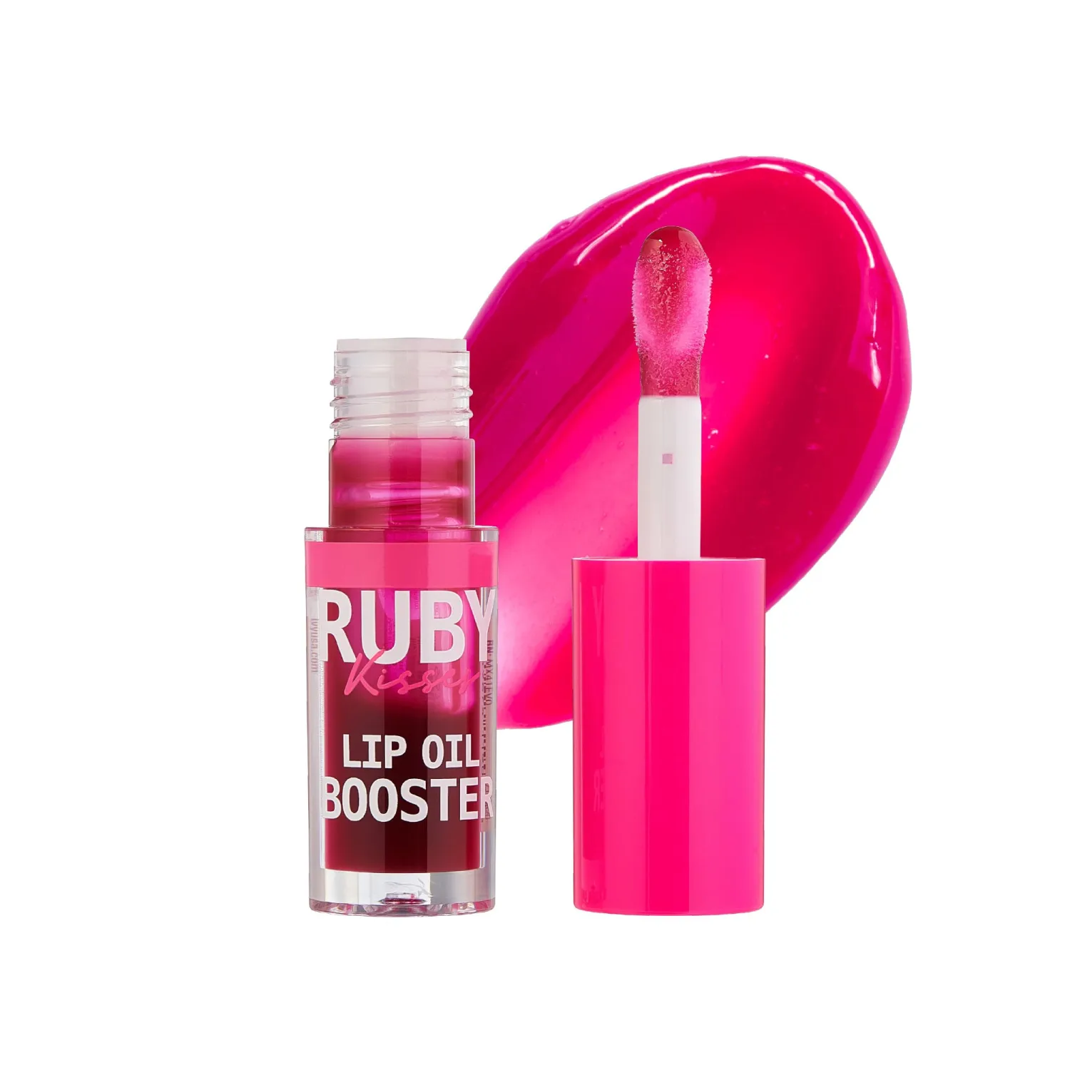 Ruby Kisses Lip Oil Booster, Hydrating Lip Gloss with Nourishing Natural Oil Blend, Jumbo Wand for Easy Application, Non-Sticky Formula