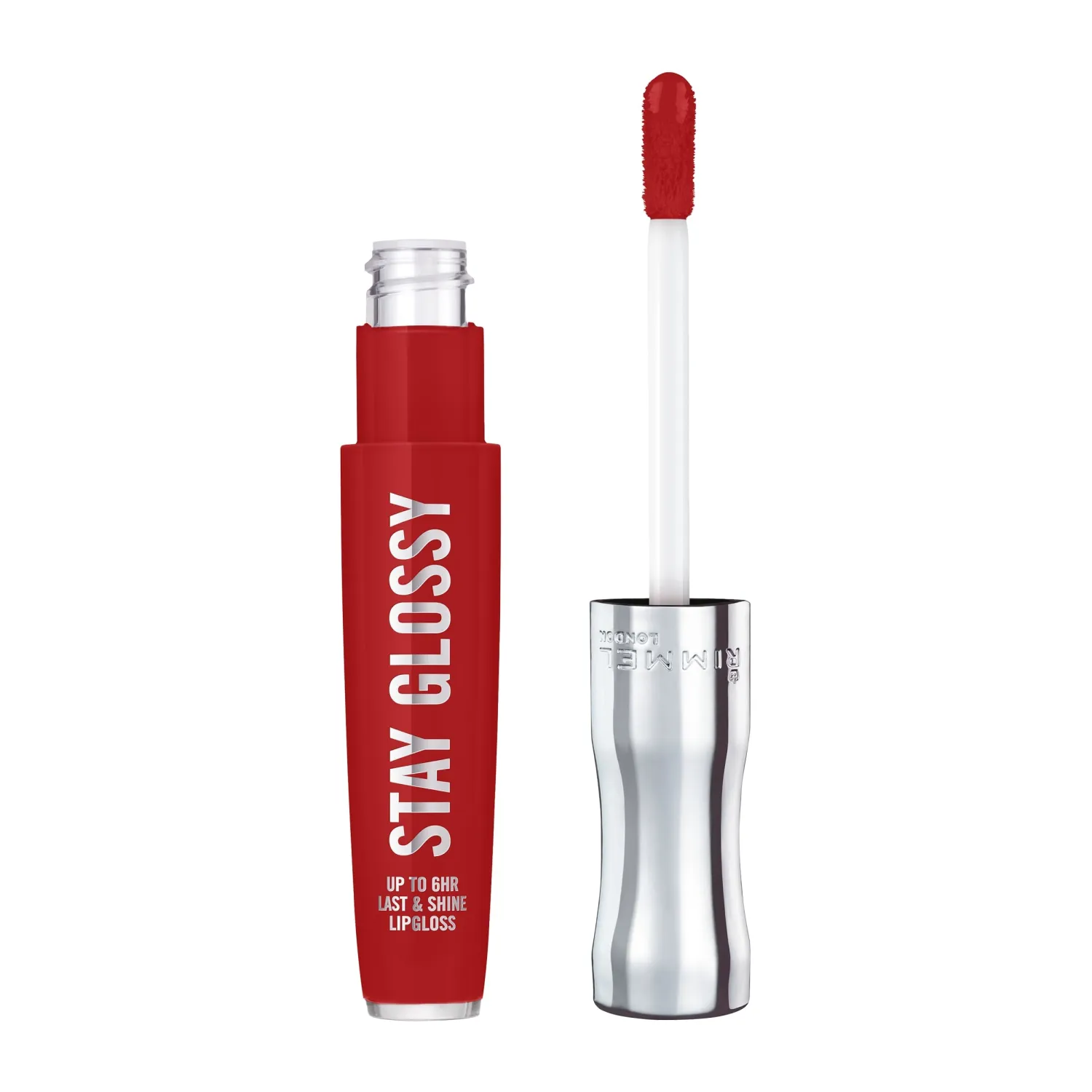 Rimmel London Stay Glossy, 440 Firecracker, Lip Gloss, Non-Sticky, Color and Shine, Up To 6-Hour Wear, Precise Applicator, 0.18oz (Pack of 2)