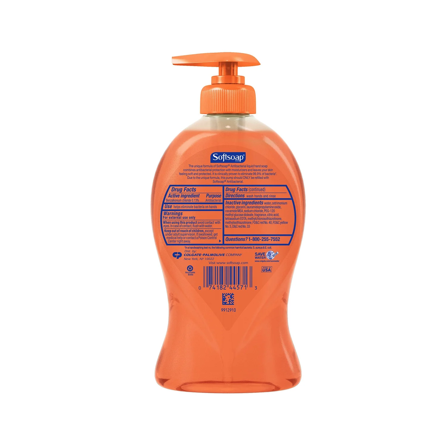 Softsoap Antibacterial Liquid Hand Soap Pump, Crisp Clean - 11.25 fluid ounce (Pack of 2)